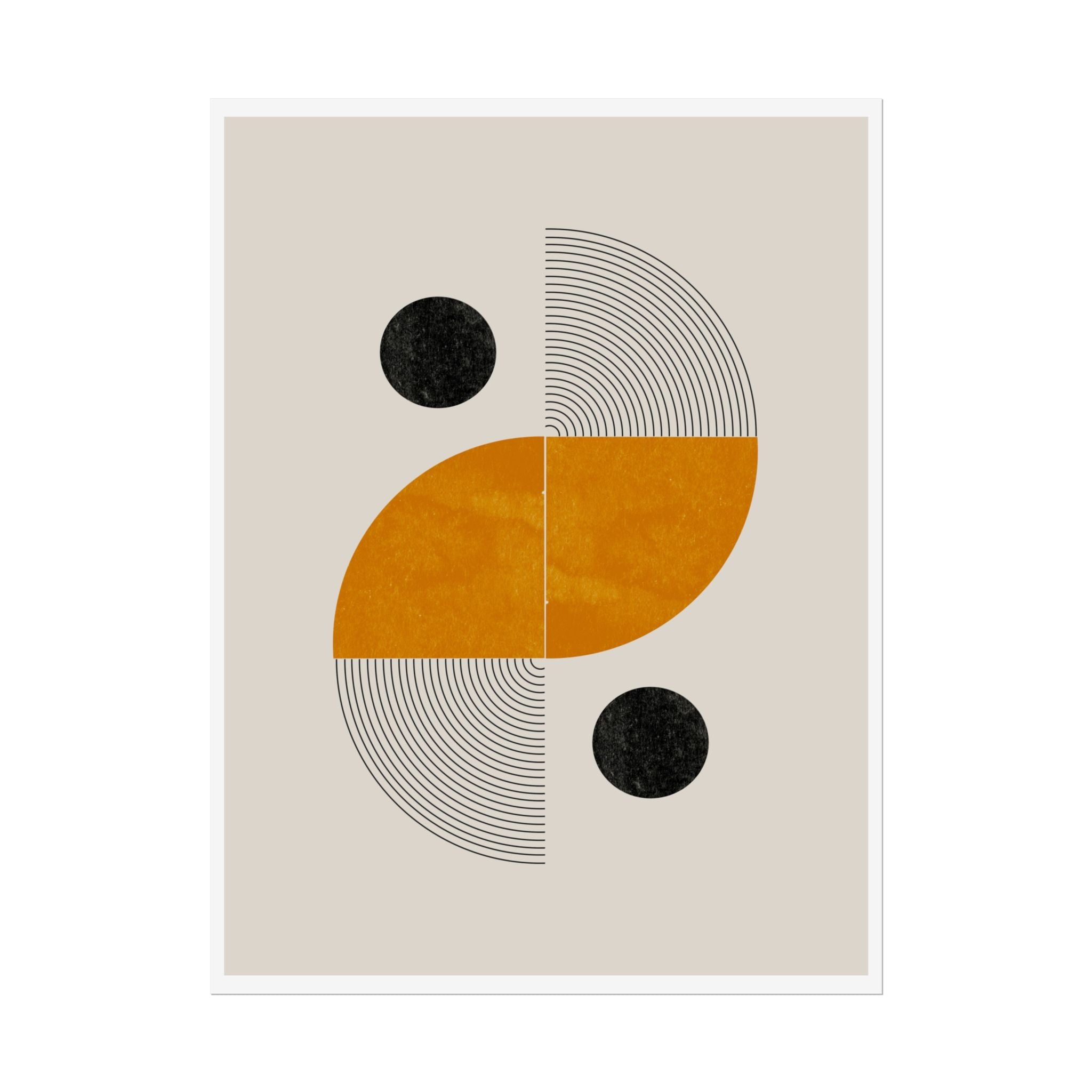 Amber Orbit Balance - Poster