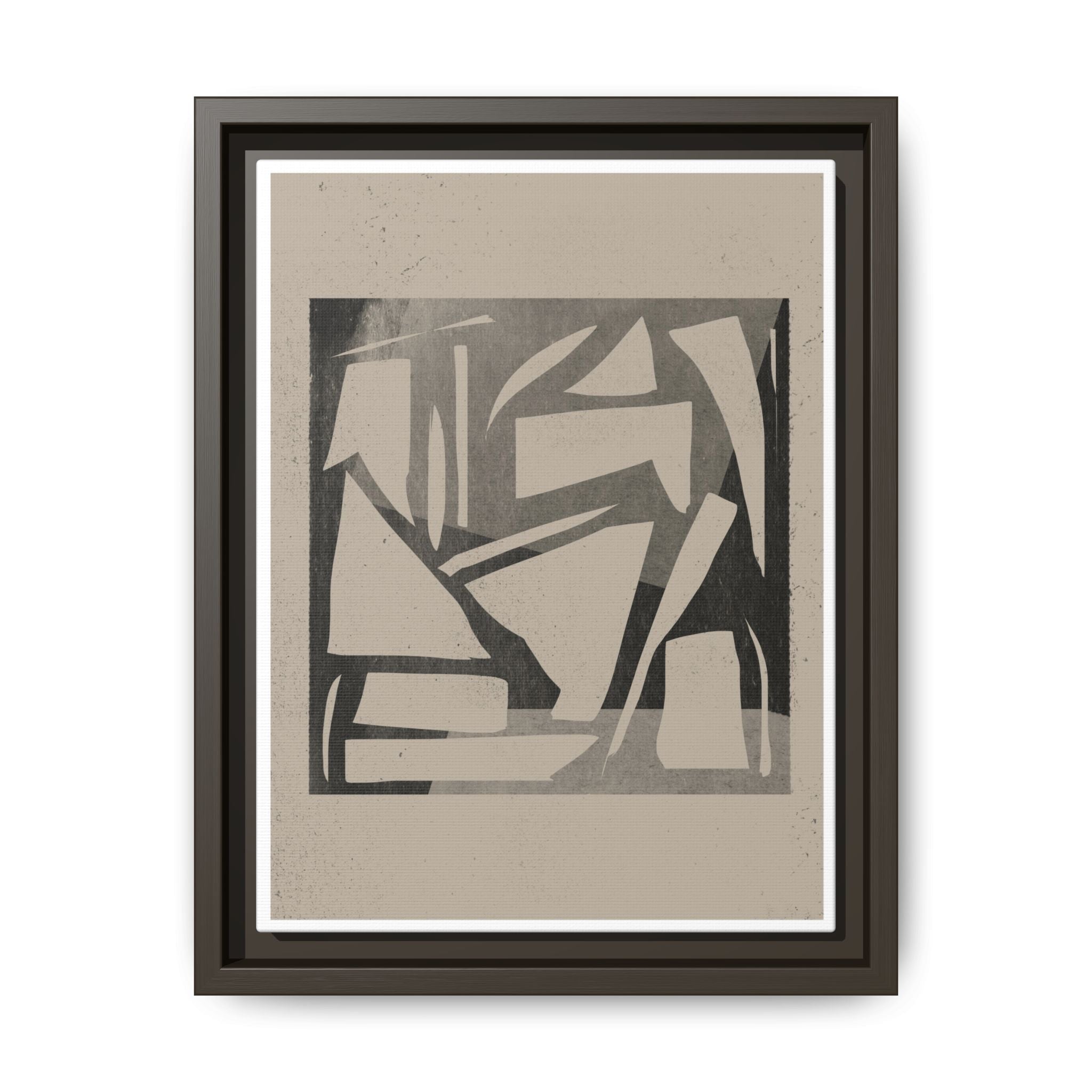 Shadow Fragment Rhythm Study - Framed