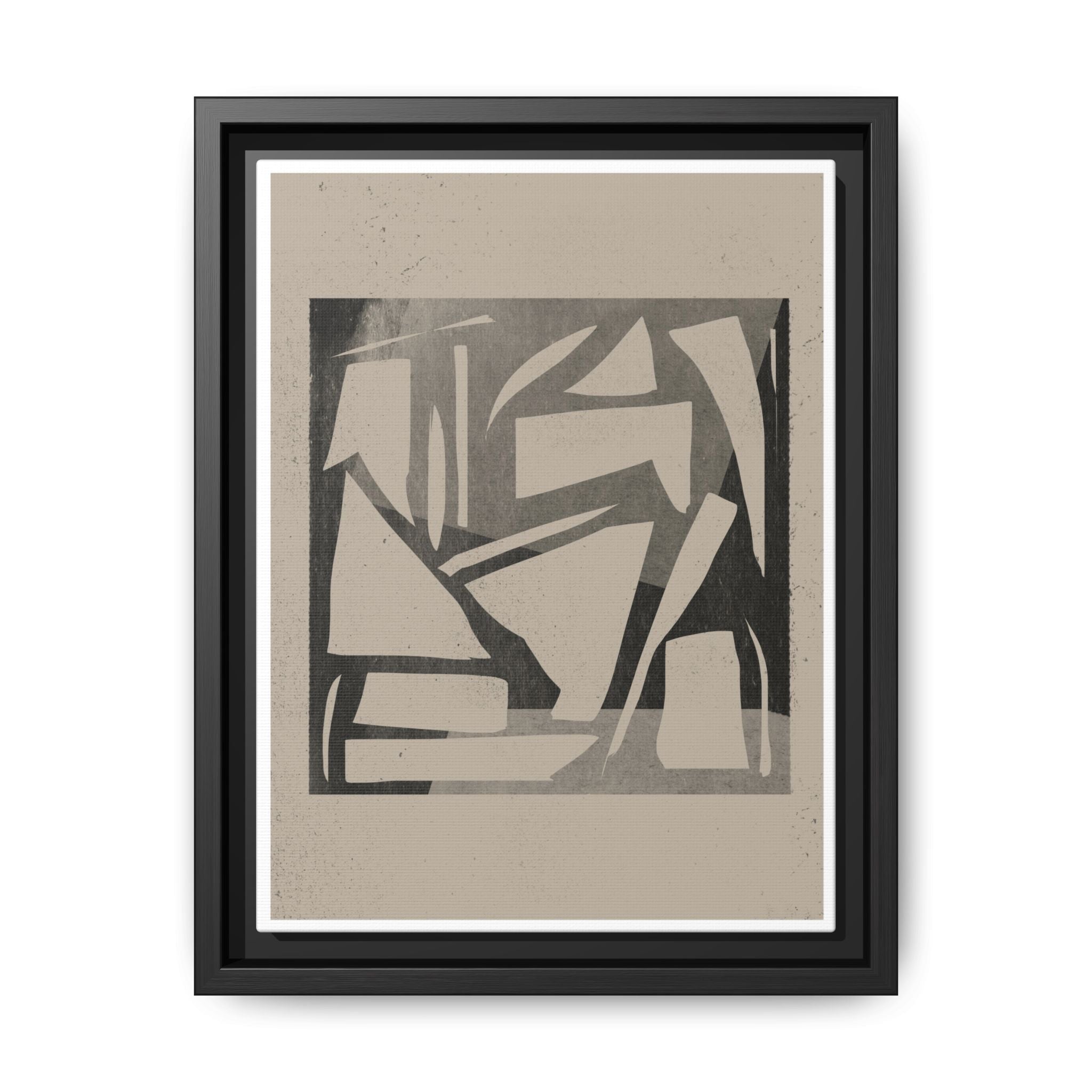 Shadow Fragment Rhythm Study - Framed