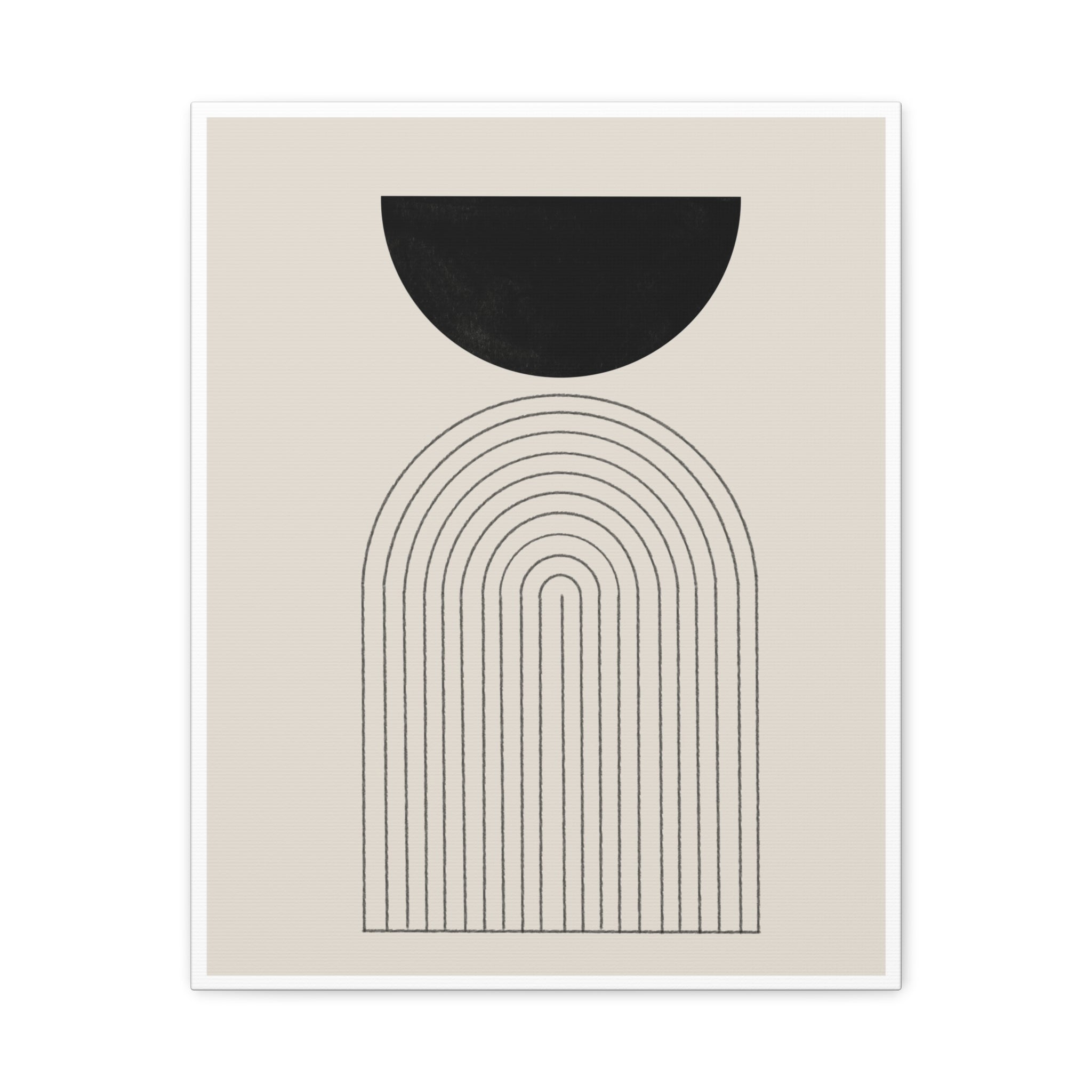 Midnight Portal Lines - Canvas