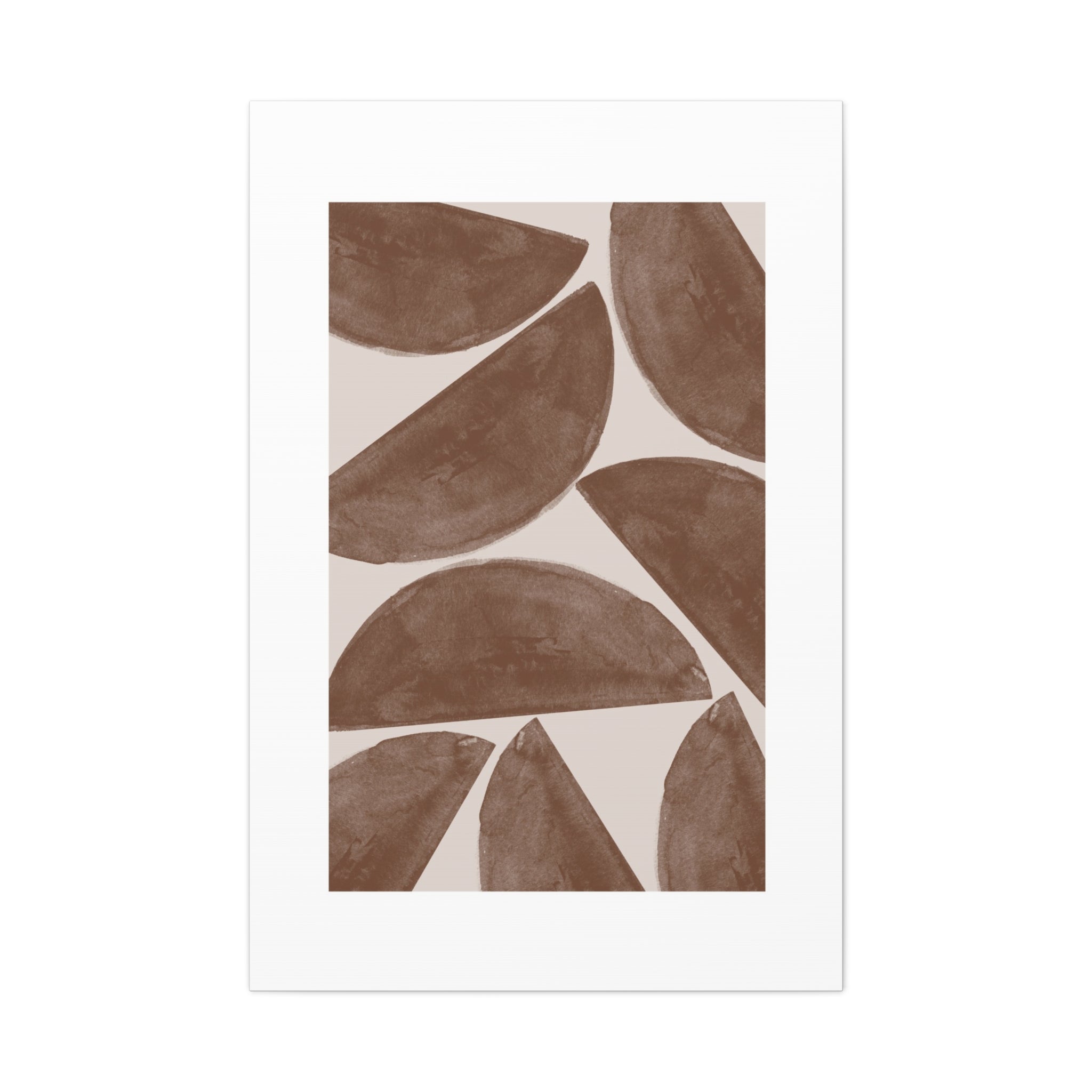 Terracotta Crescent Rhythm - Canvas