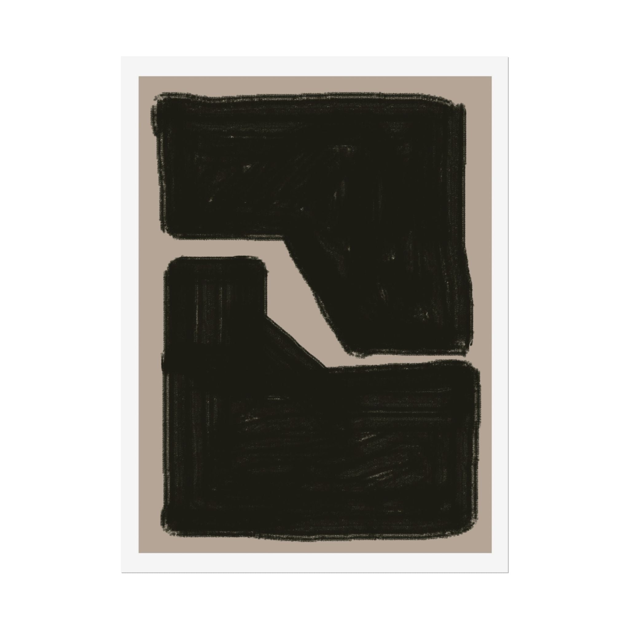 Midnight Geometry Passage - Poster
