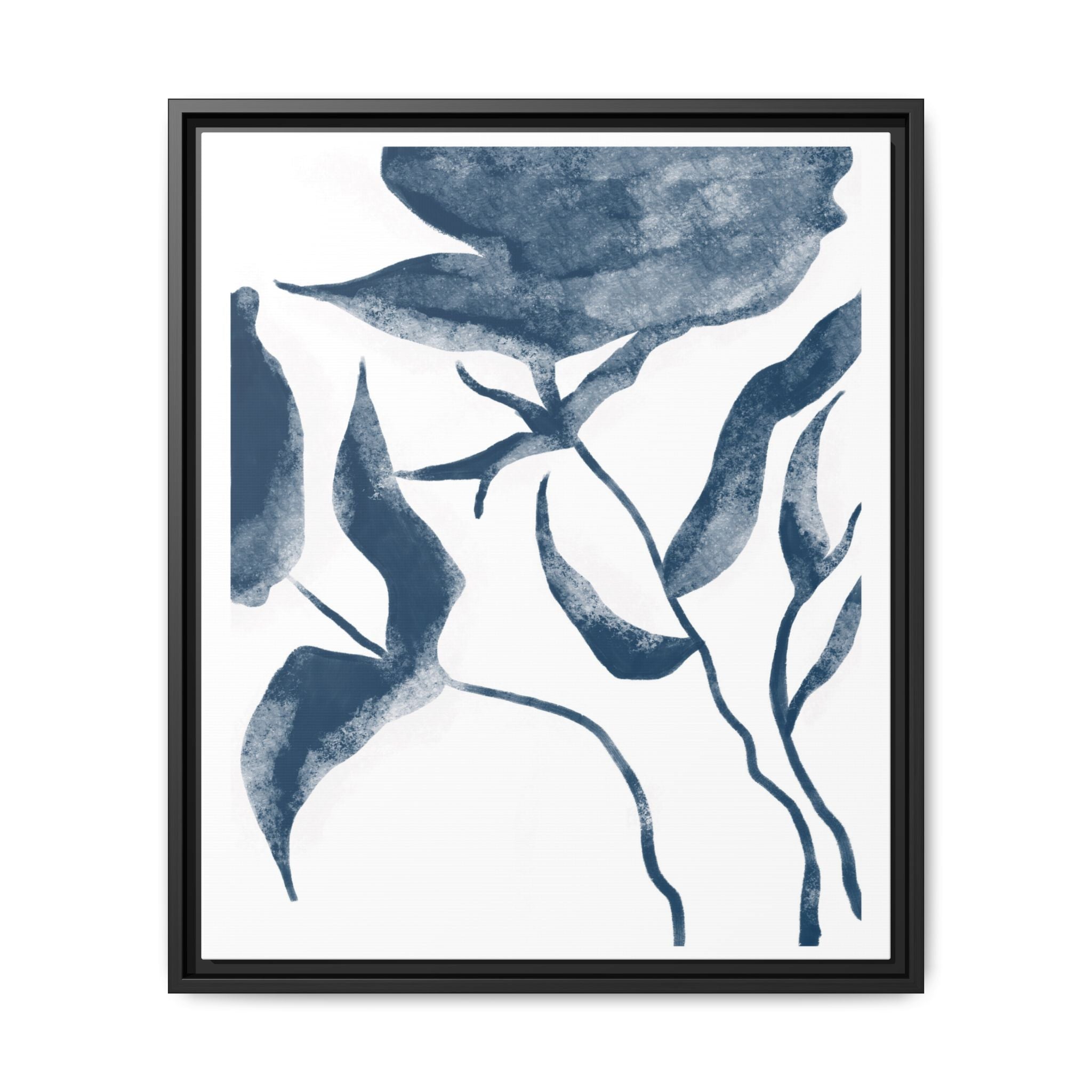 Indigo Bloom Reverie - Framed