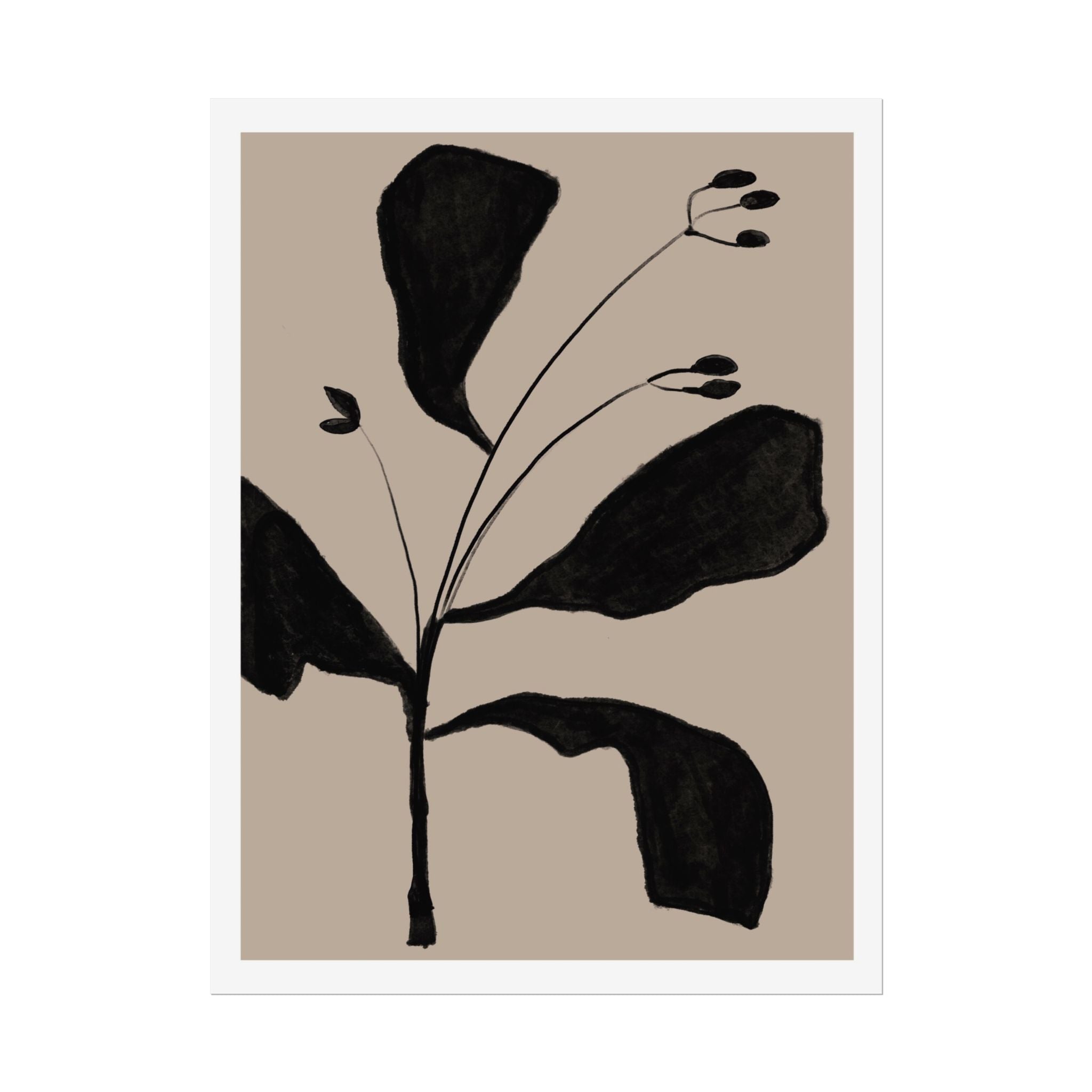 Noir Botanical Silence - Poster