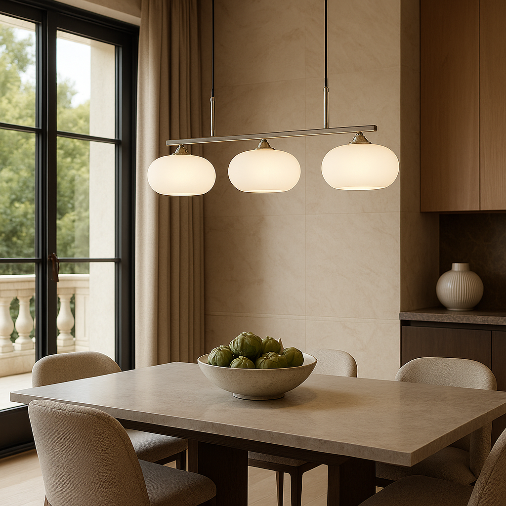 3 Heads Bauhaus Pendant Light