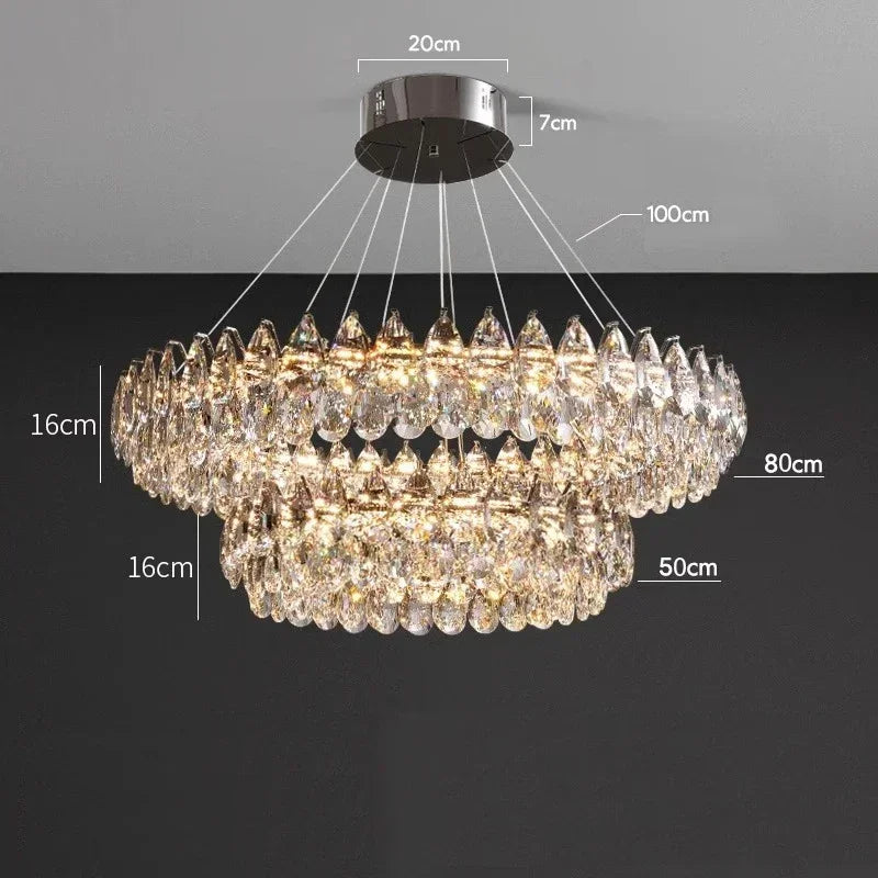 Crystal Ring Chandelier