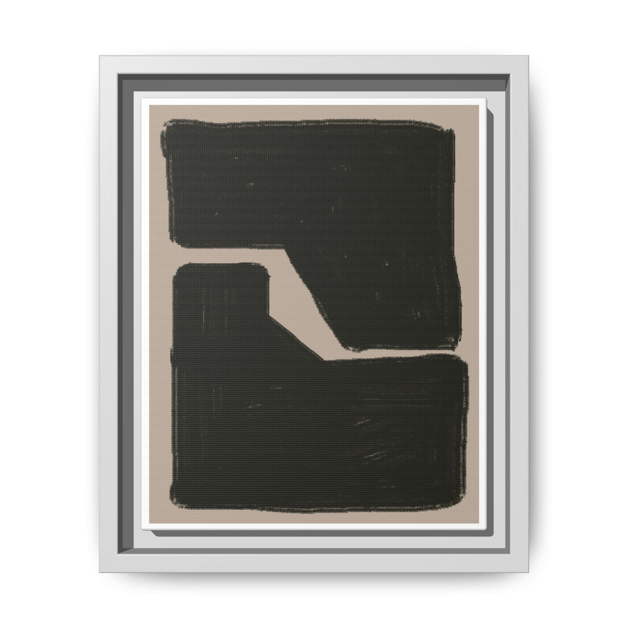 Midnight Geometry Passage - Framed