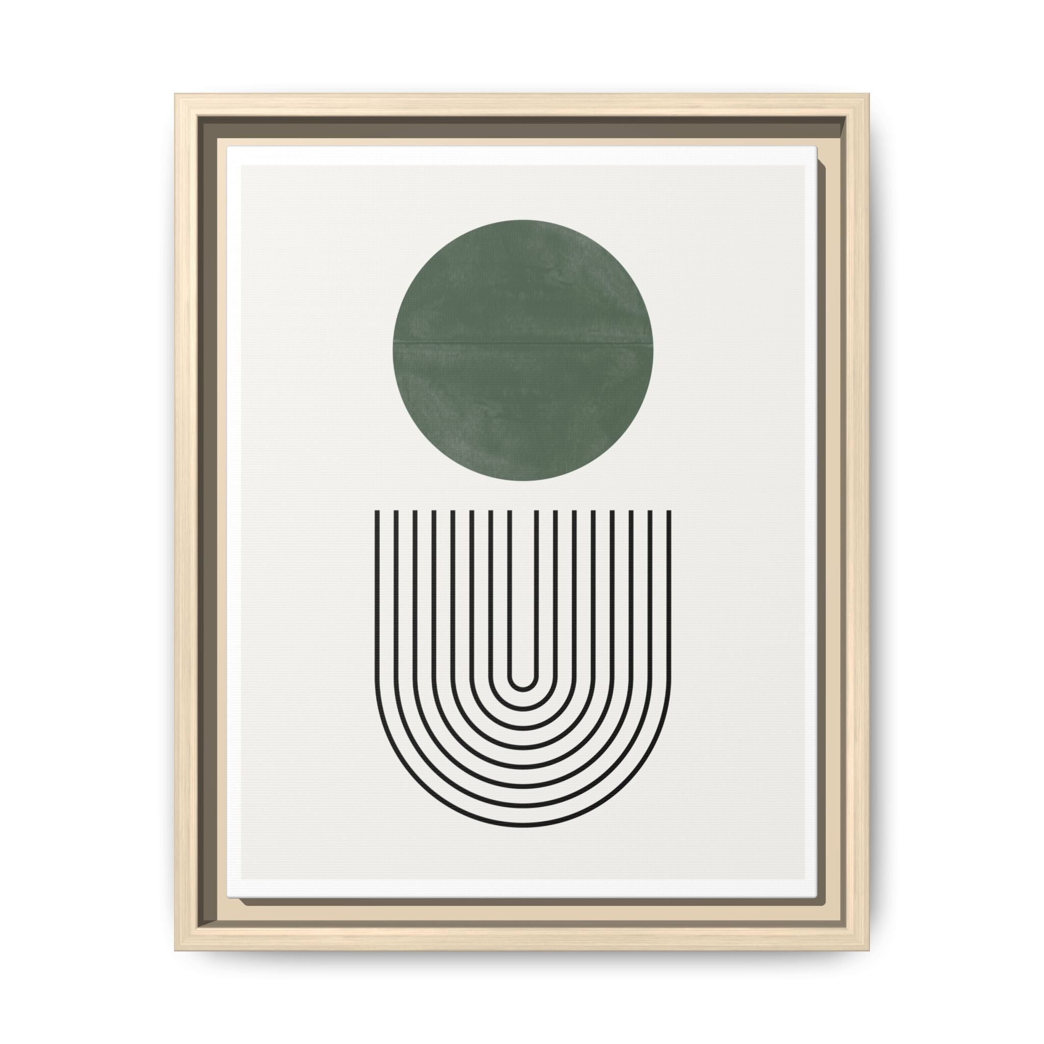 Emerald Orbit Pathways - Framed