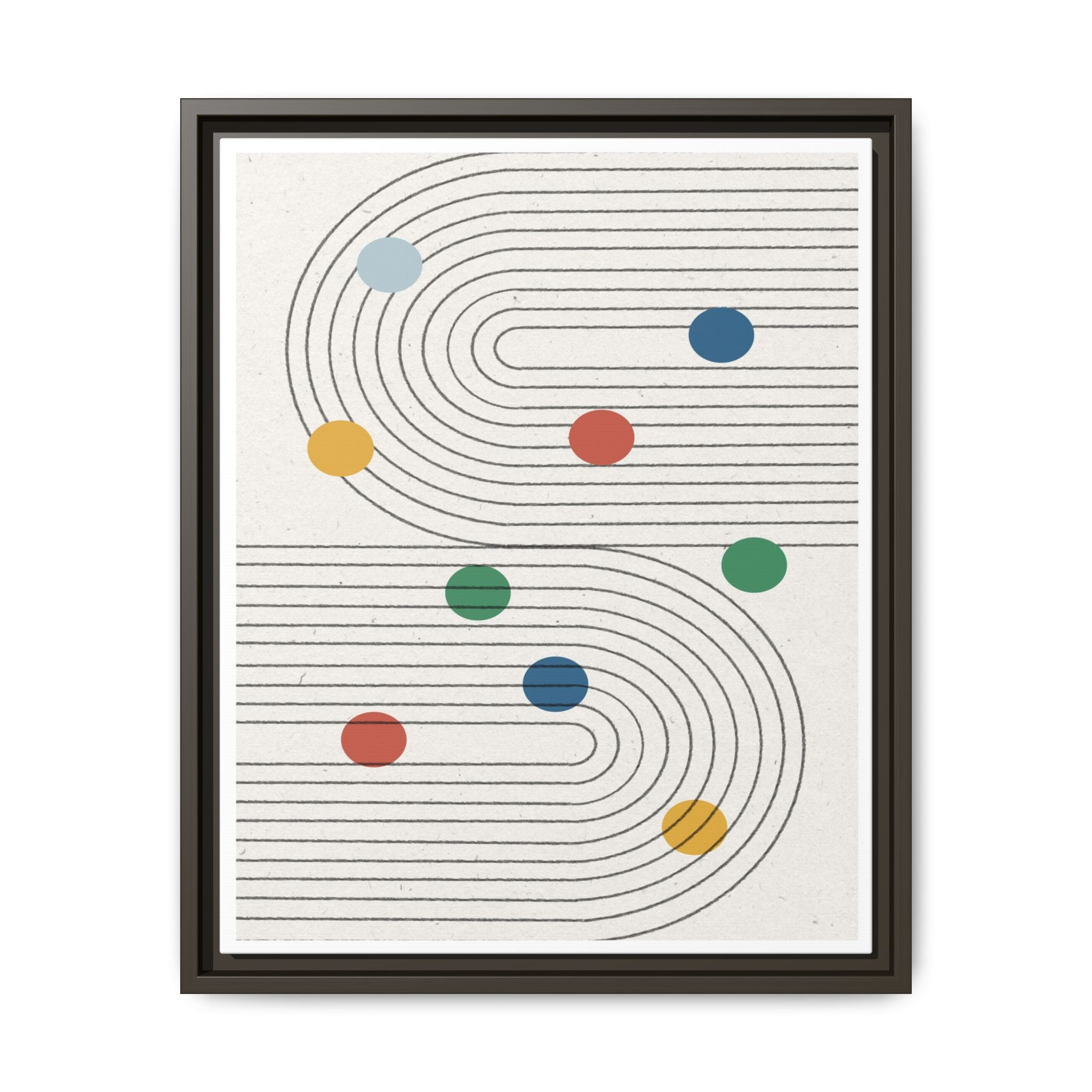 Retro Orbit Pathways - Framed