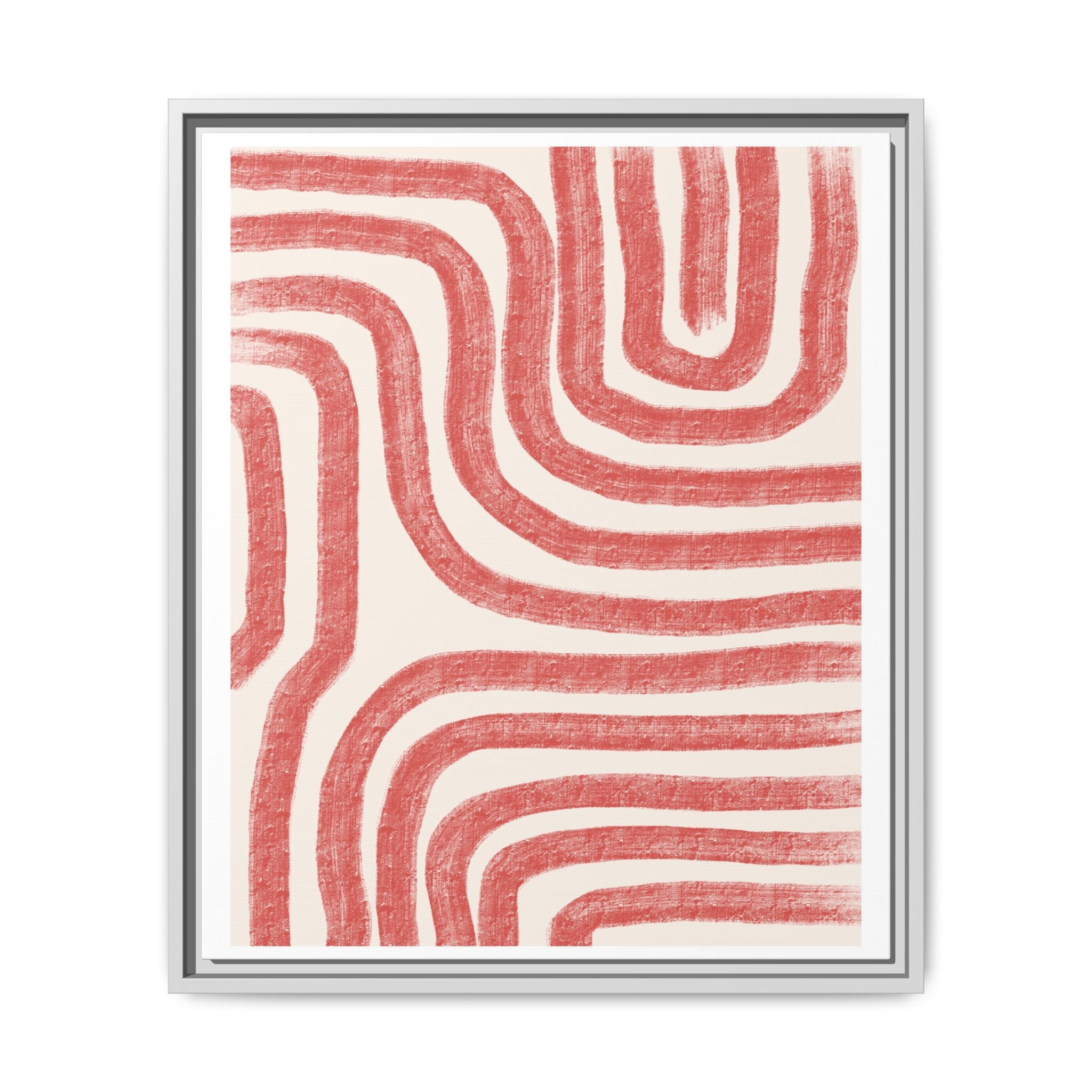 Coral Drift Pathways - Framed