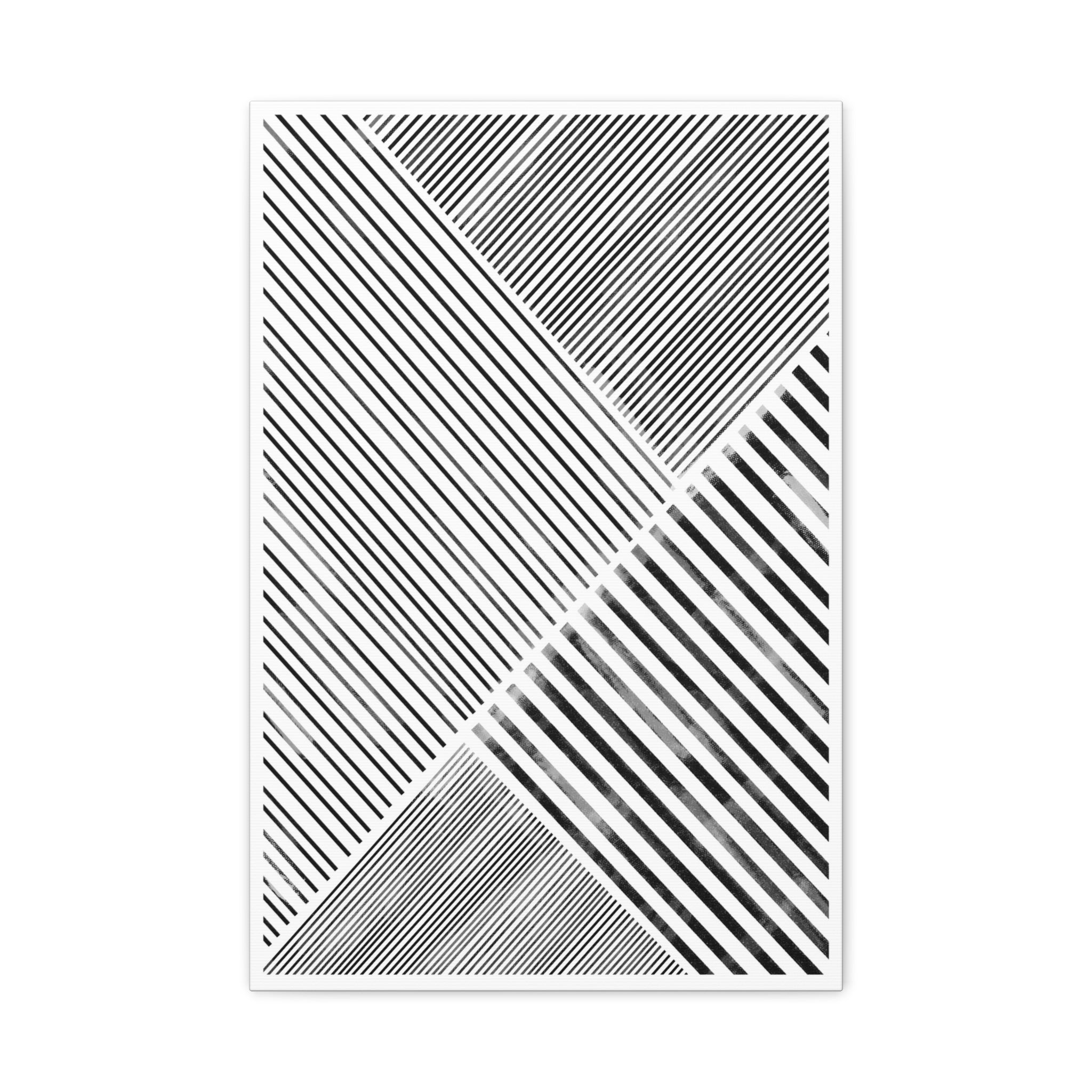 Monochrome Motion Angles - Canvas