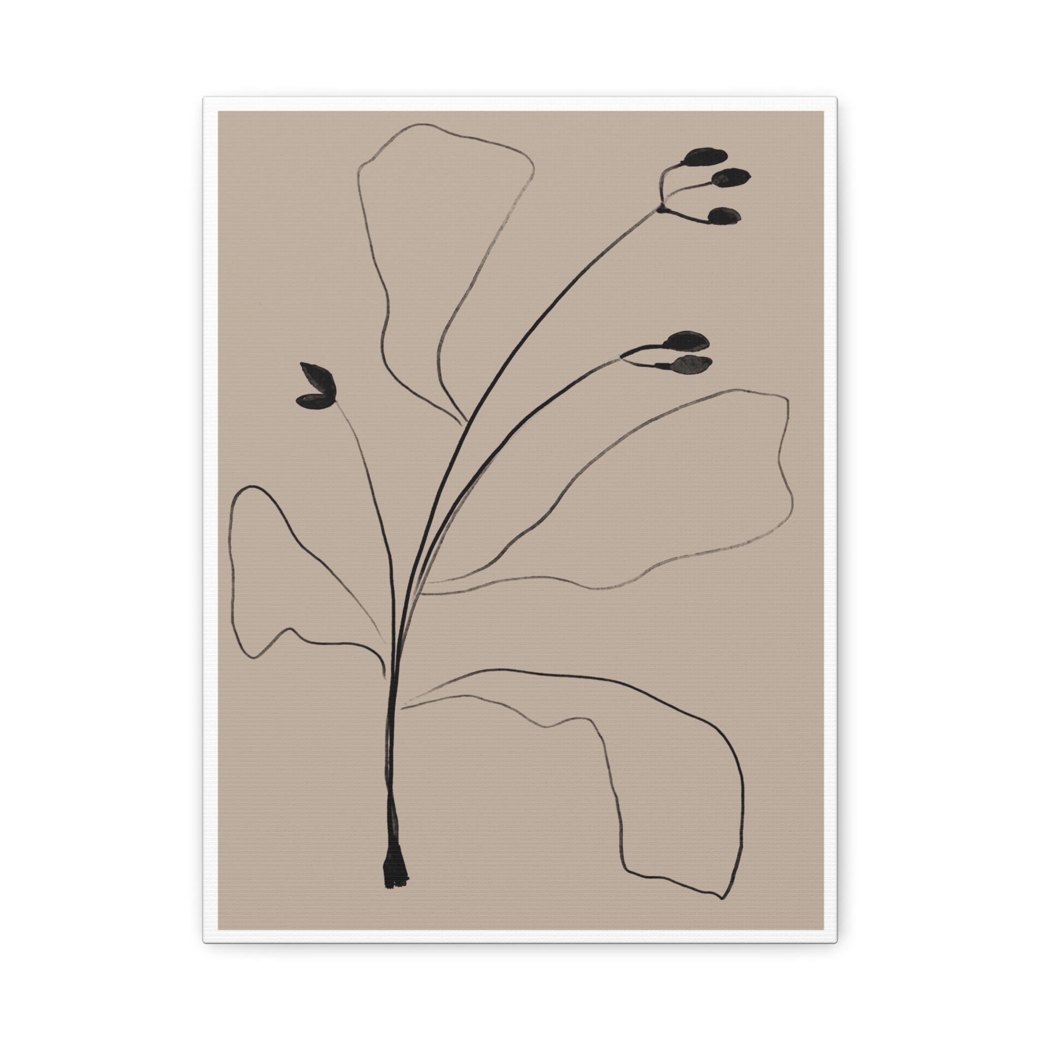 Quiet Botanical Gesture - Canvas