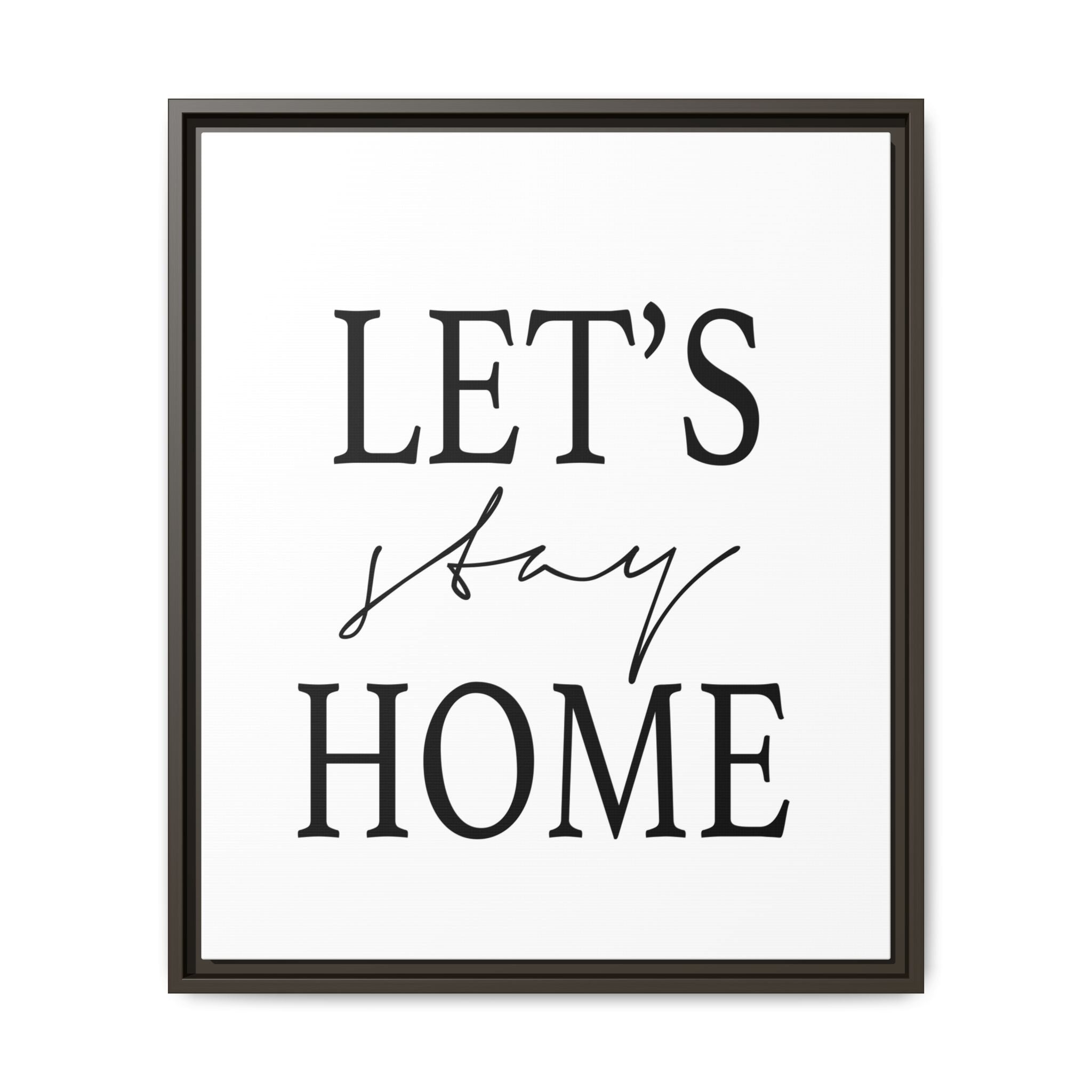 Gentle Haven Typography Glow - Framed