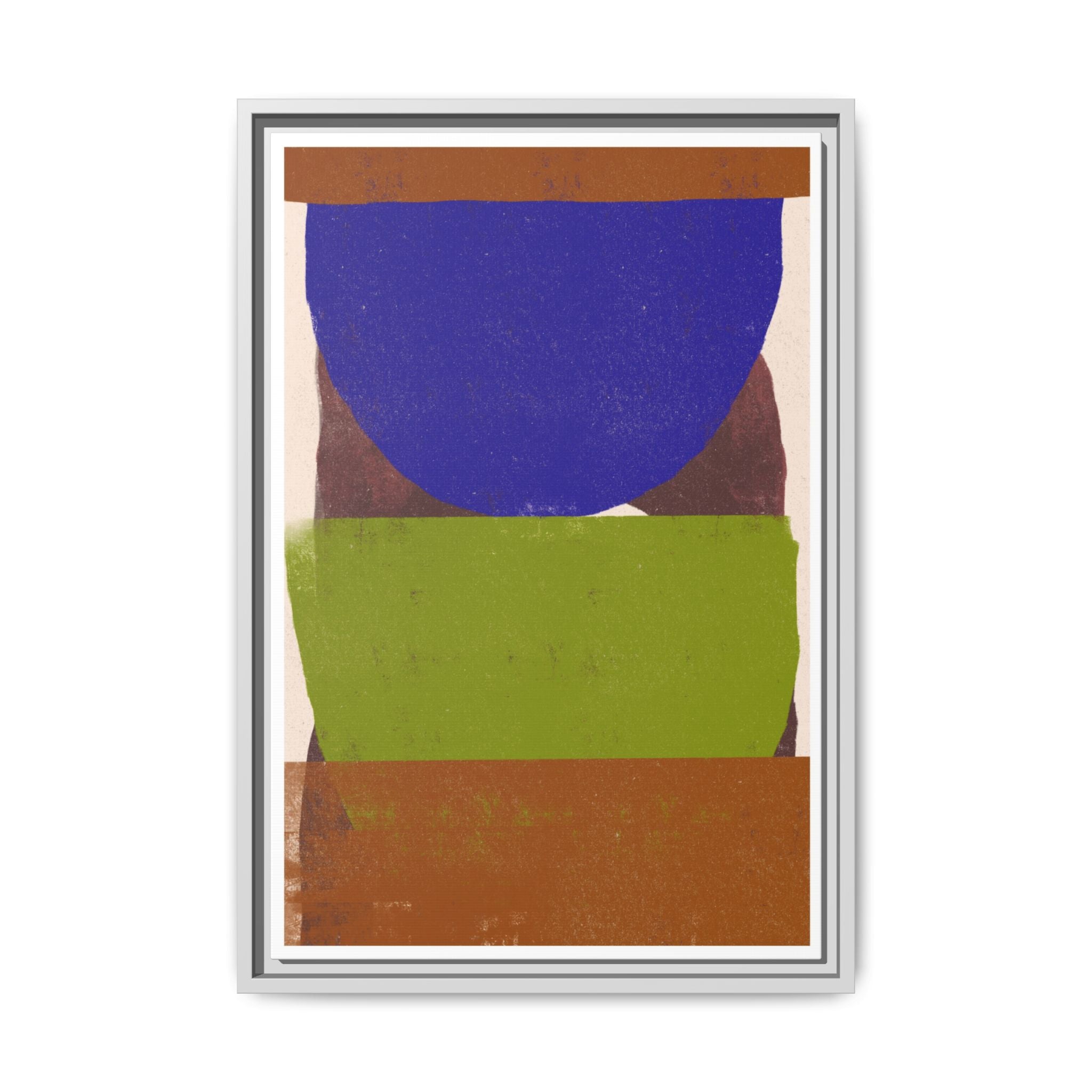 Cobalt Meadow Horizon - Framed