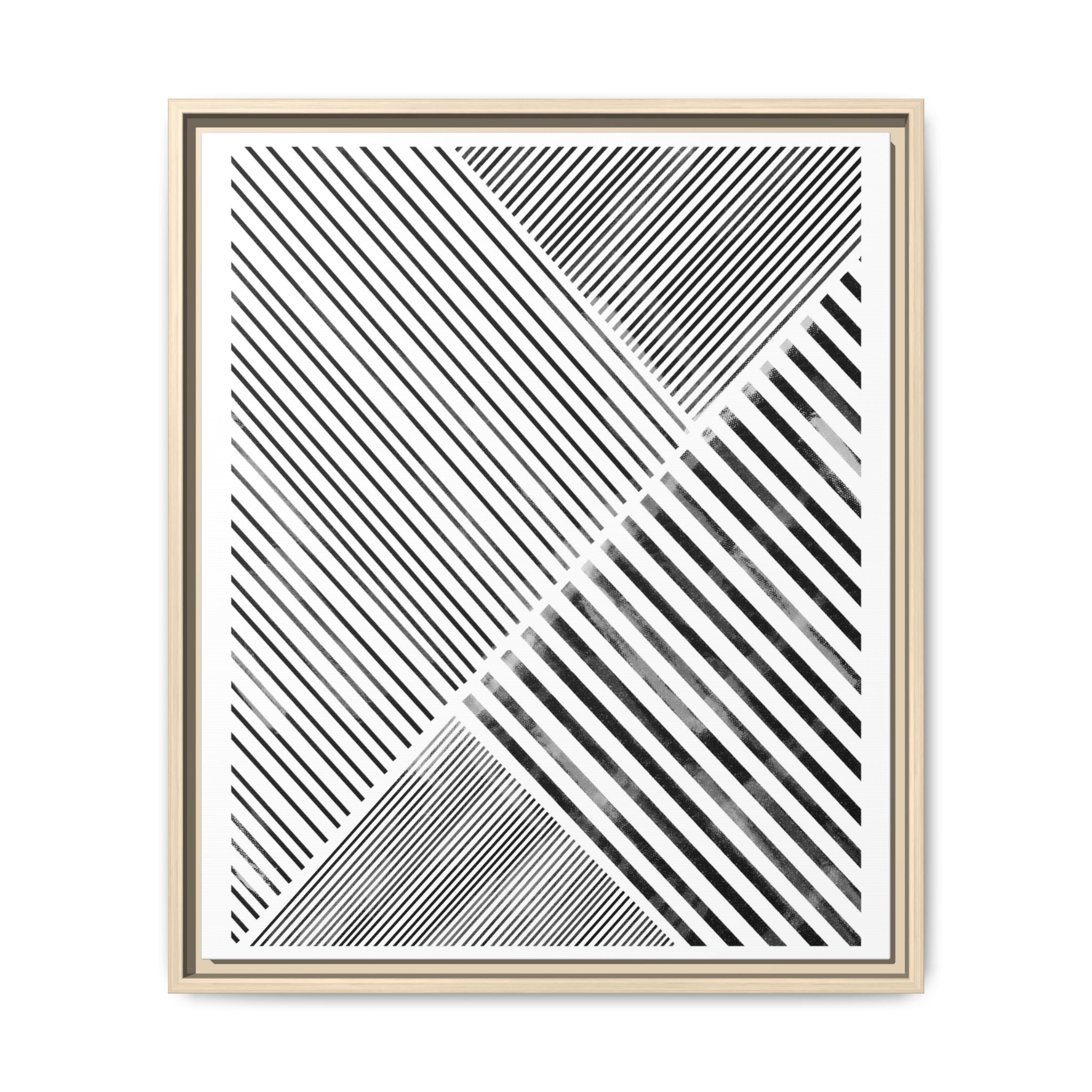 Monochrome Motion Angles - Framed
