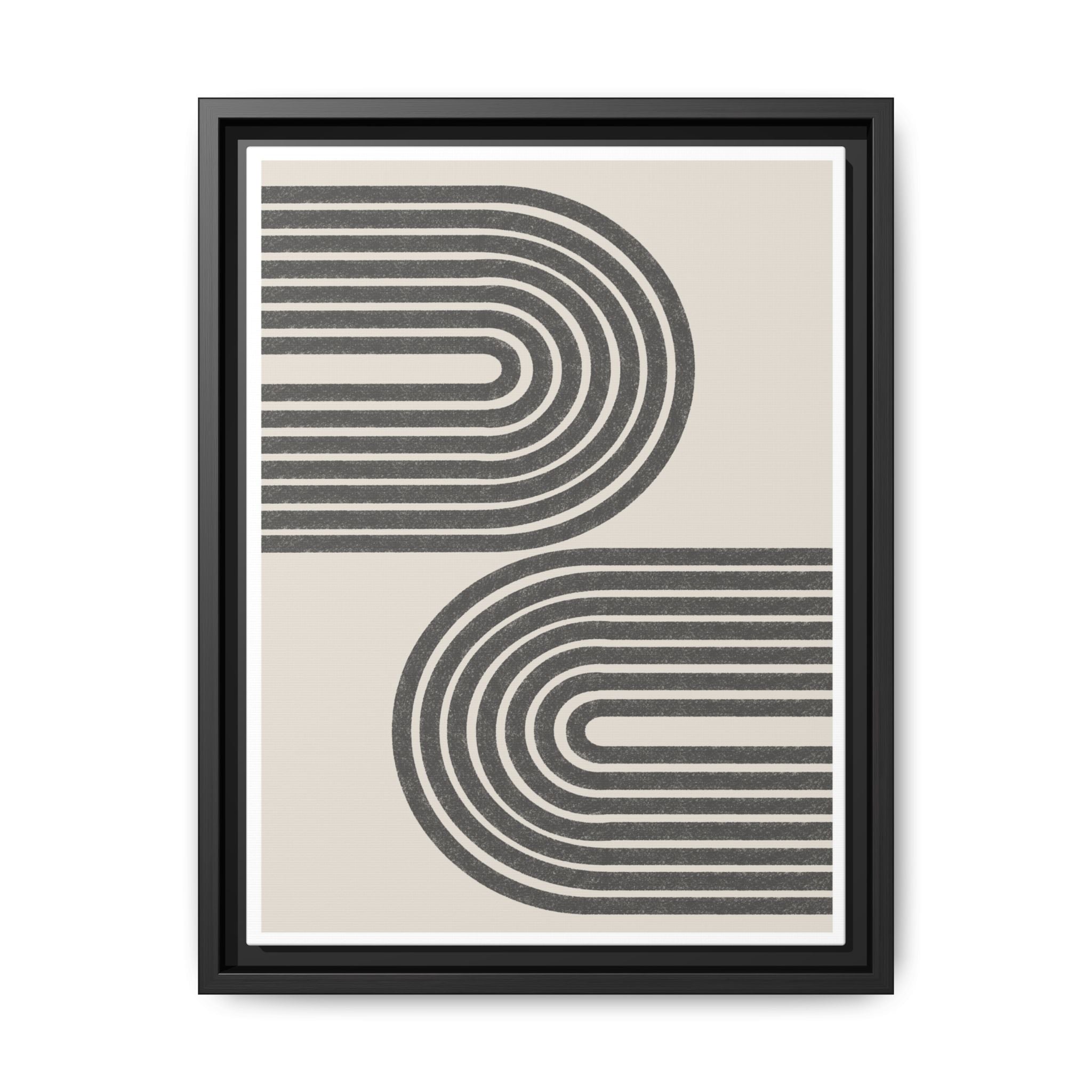 Twin Horizon Currents - Framed