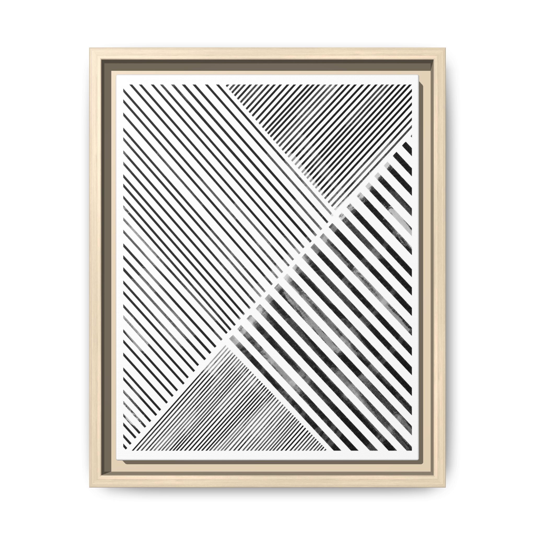 Monochrome Motion Angles - Framed