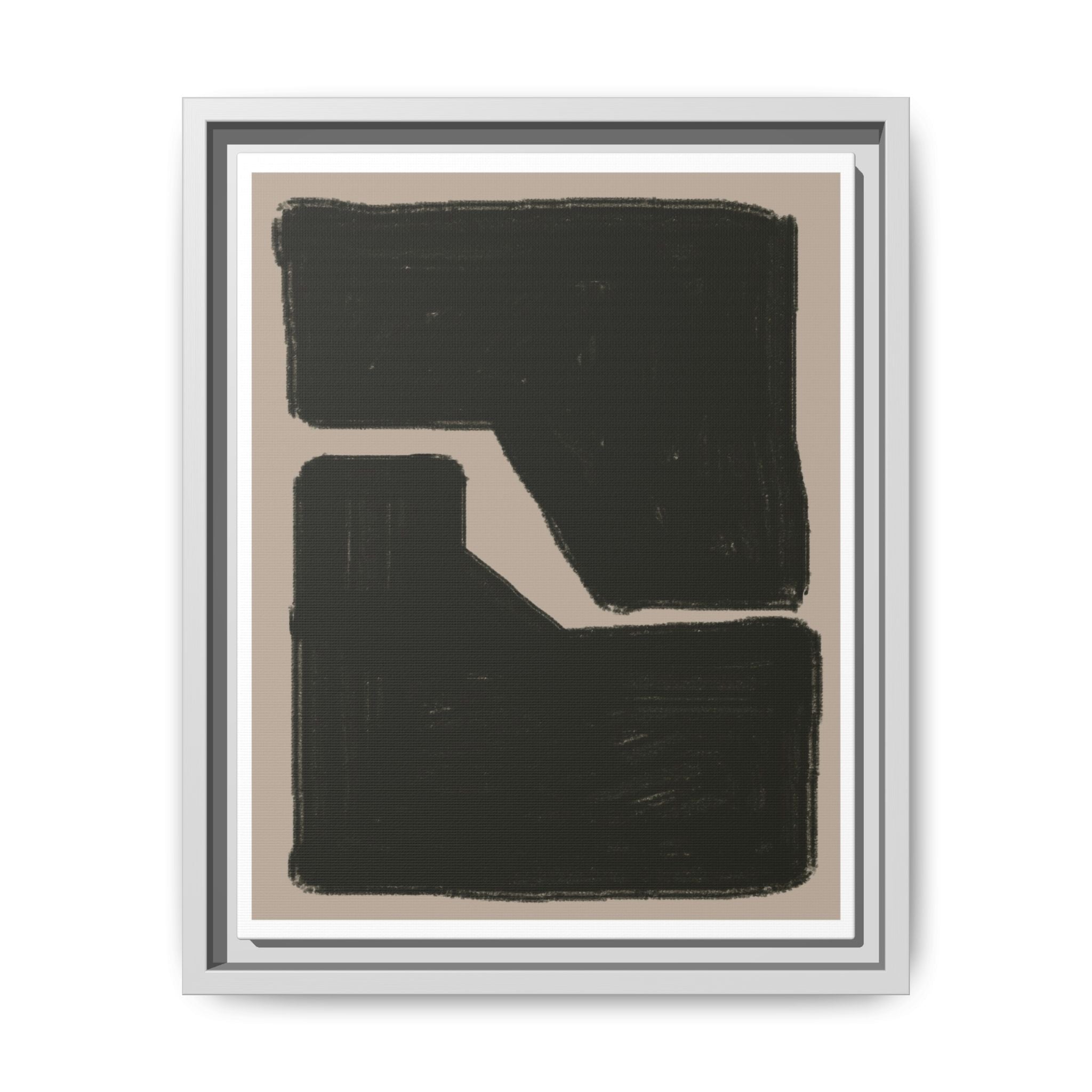 Midnight Geometry Passage - Framed
