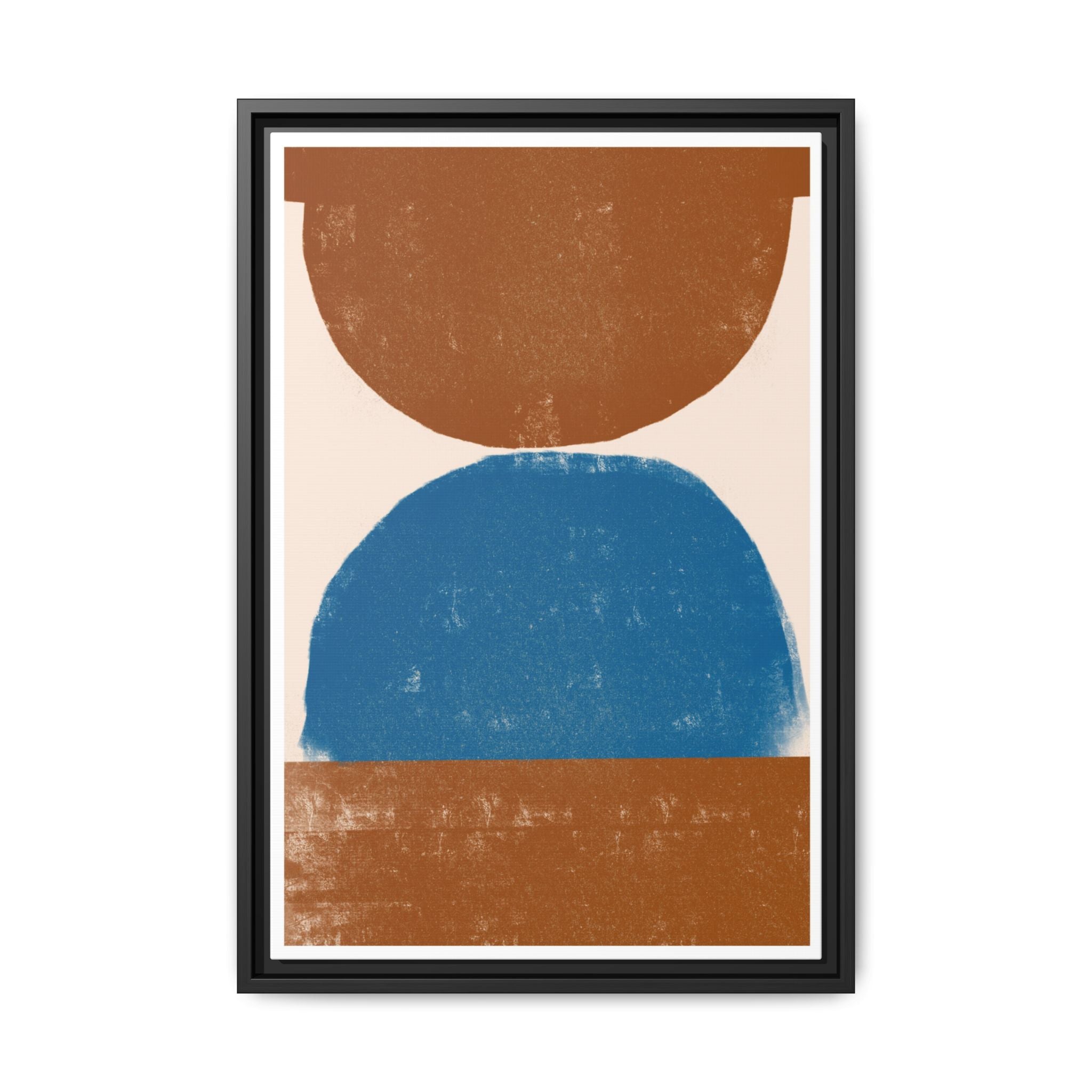 Cobalt Ember Equilibrium - Framed
