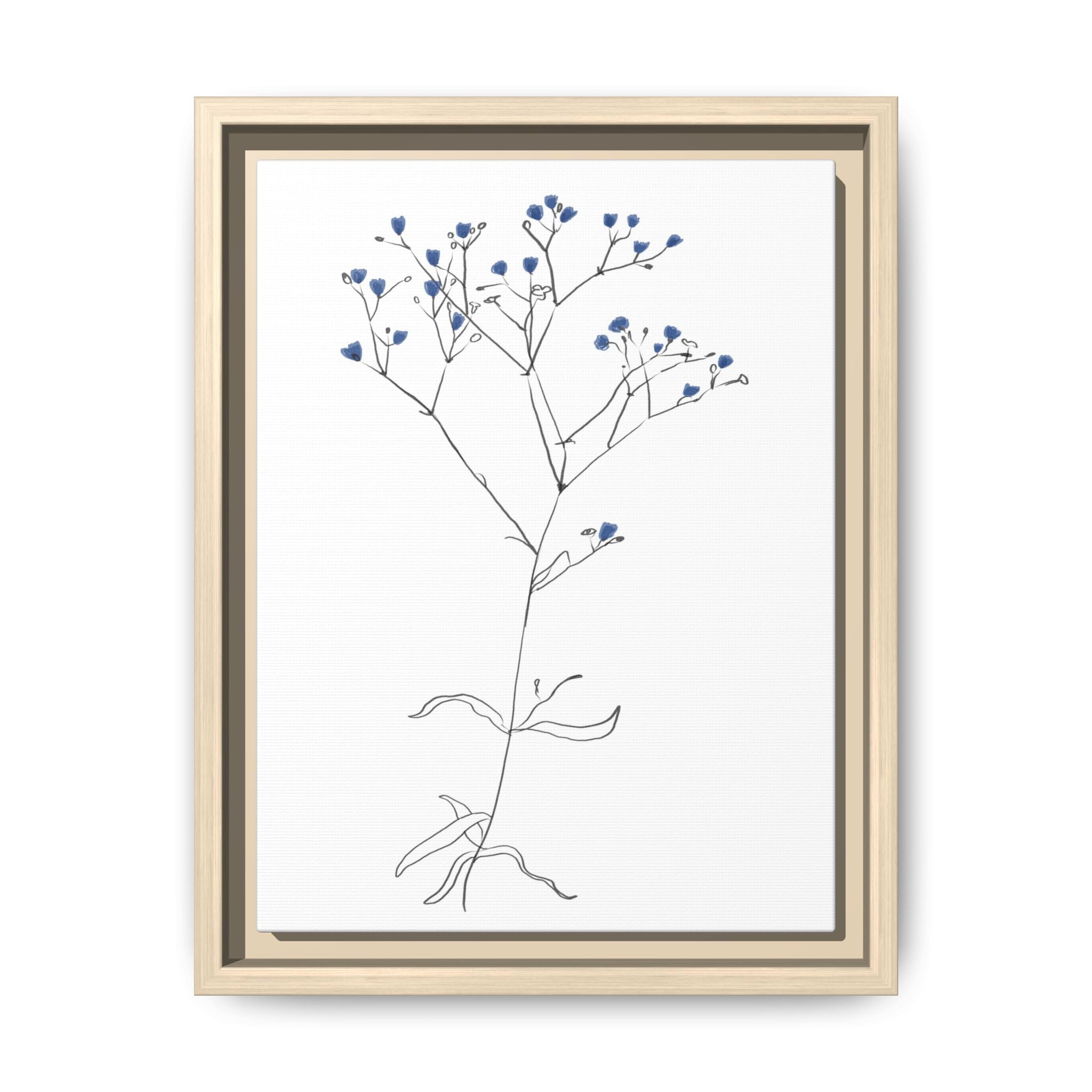 Blue Meadow Whisper - Framed