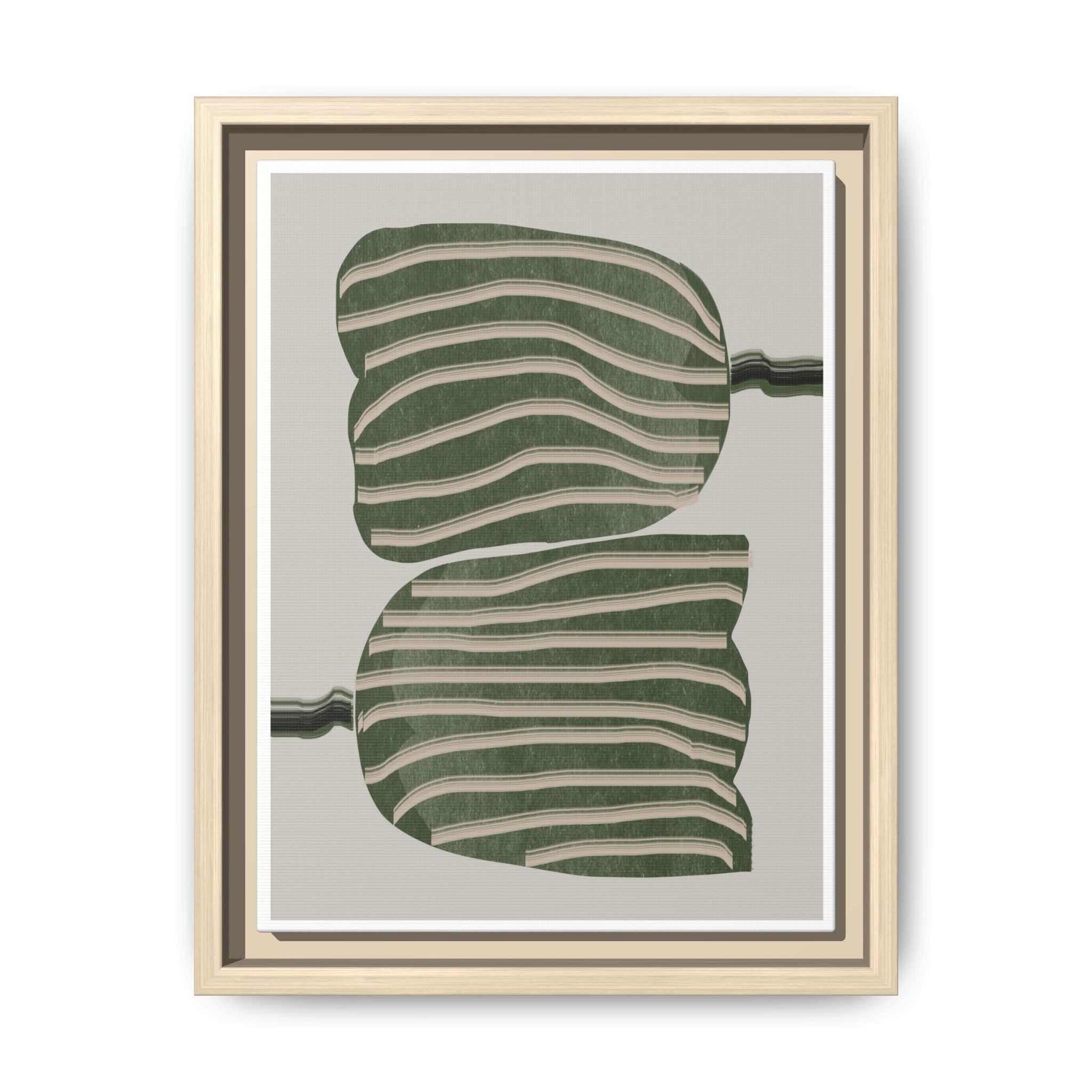 Verdant Echo Layers - Framed