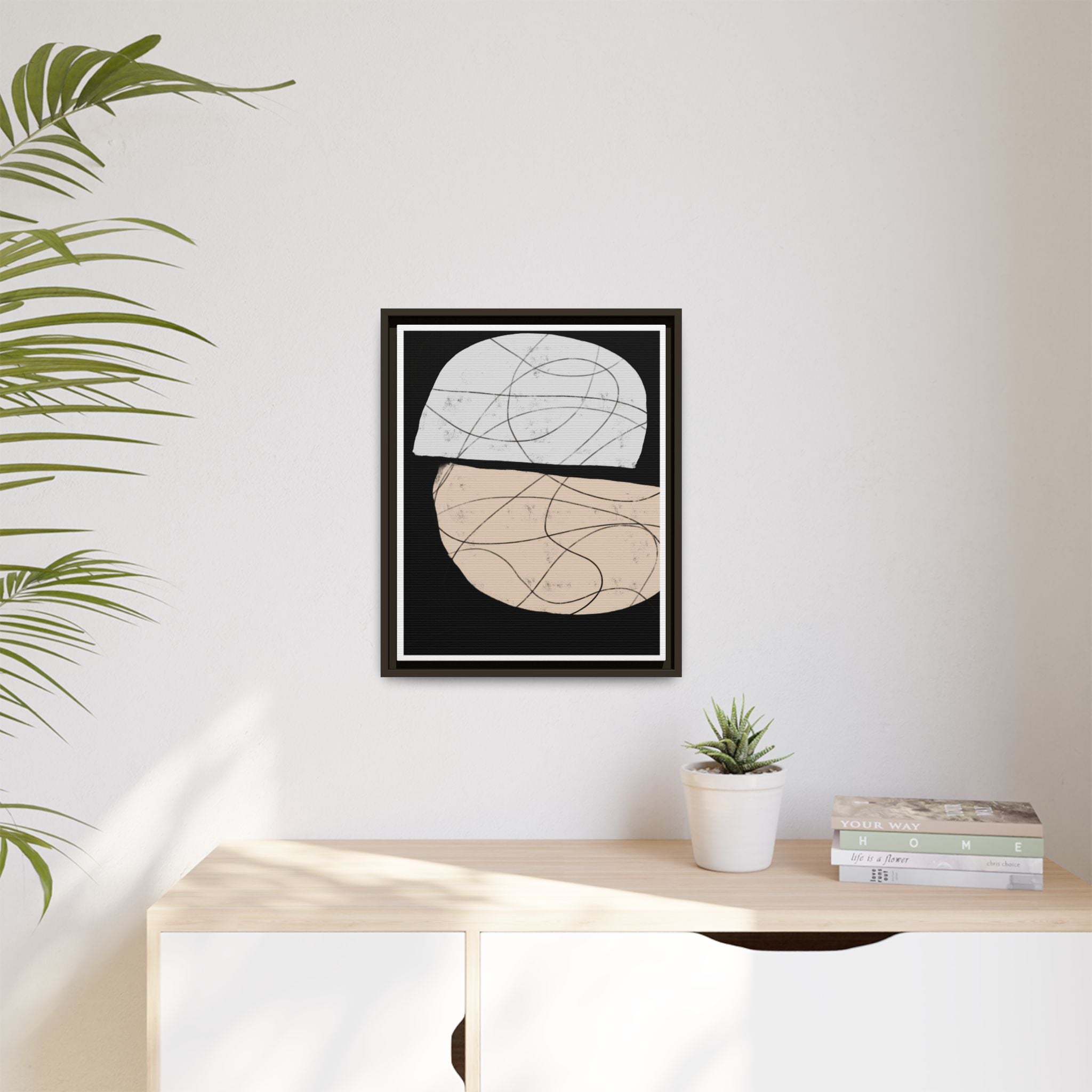Nocturne Orbit Lines - Framed