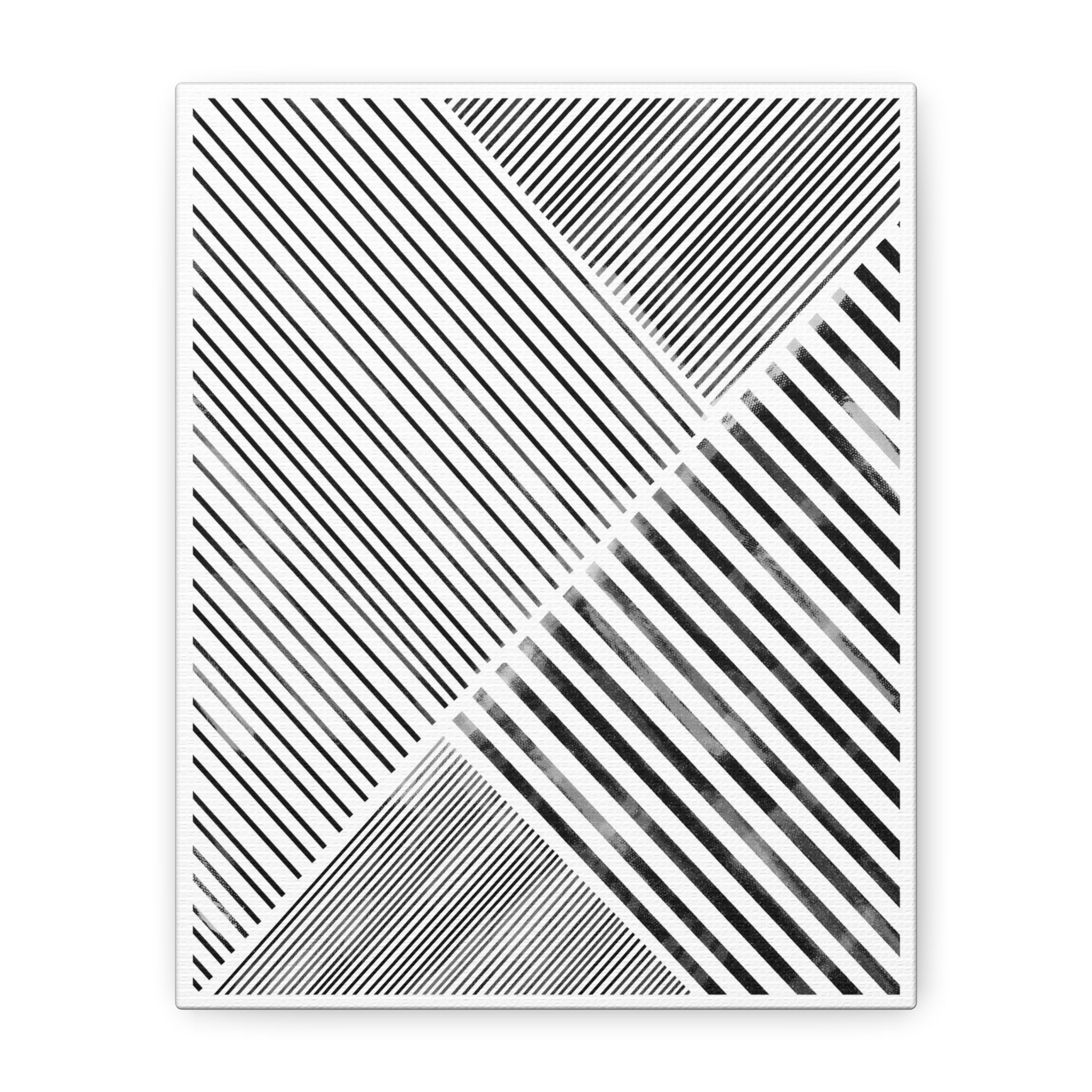 Monochrome Motion Angles - Canvas