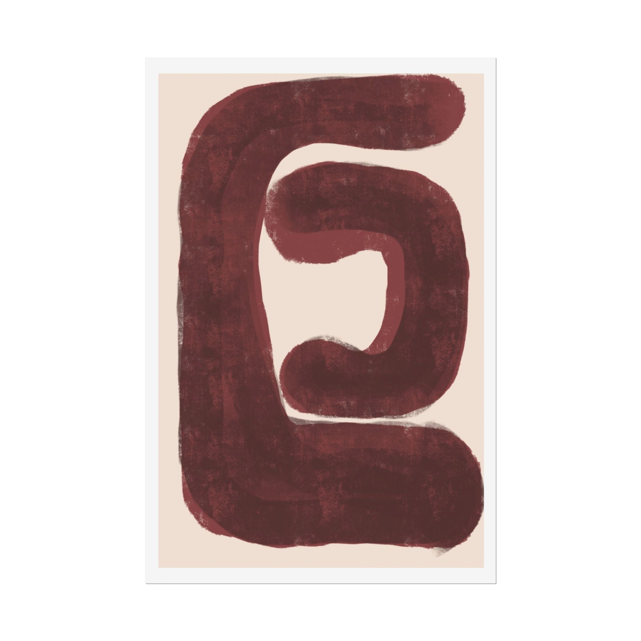 Burgundy Echo Form - Poster