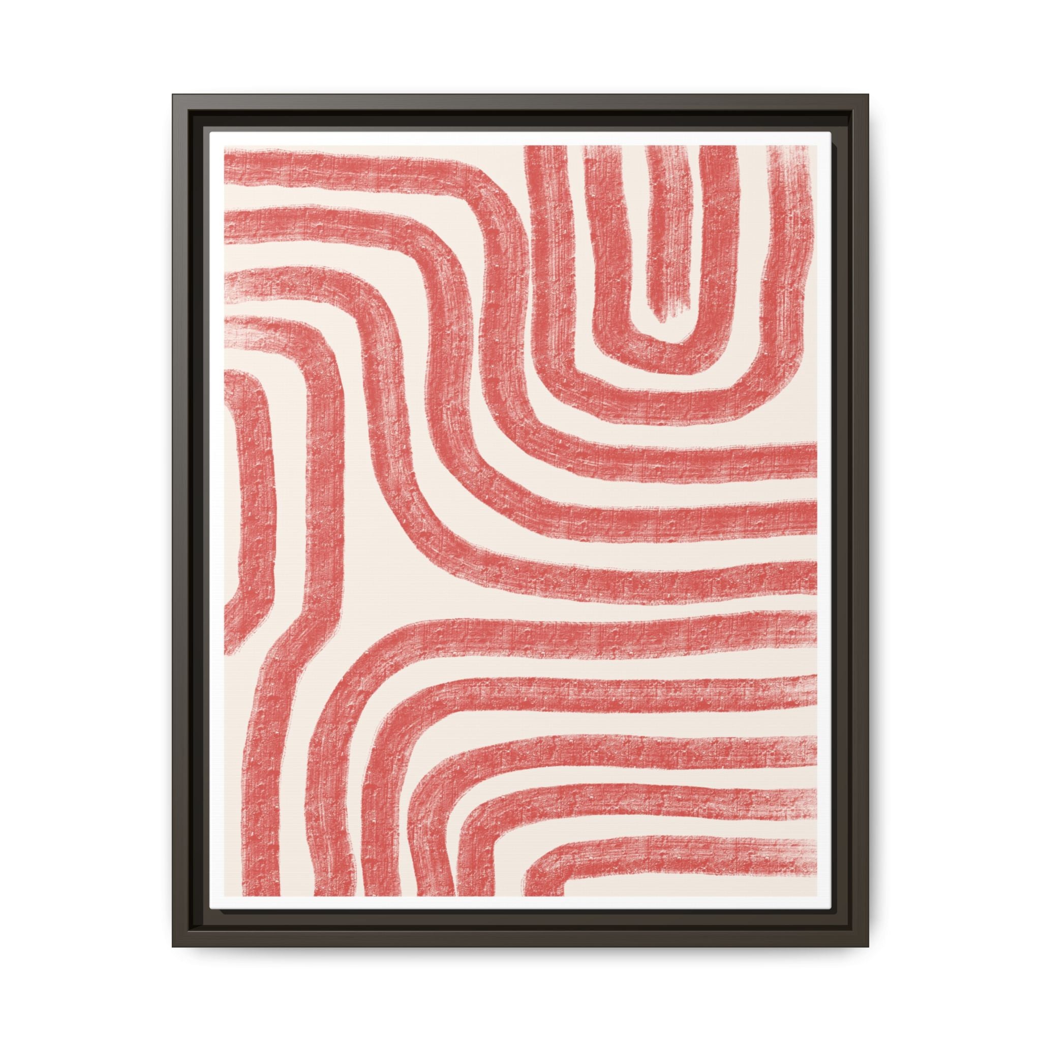Coral Drift Pathways - Framed
