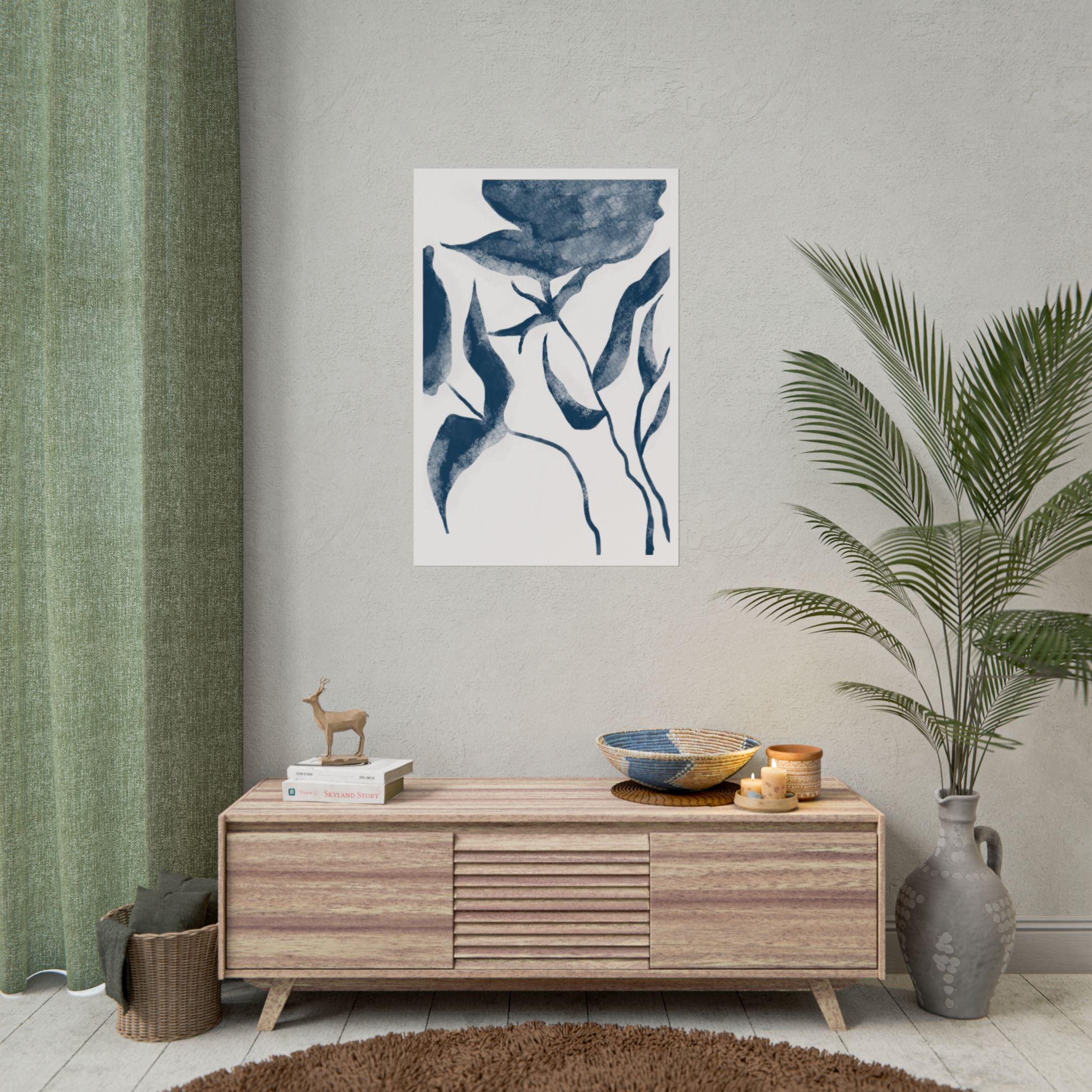 Indigo Bloom Reverie - Poster