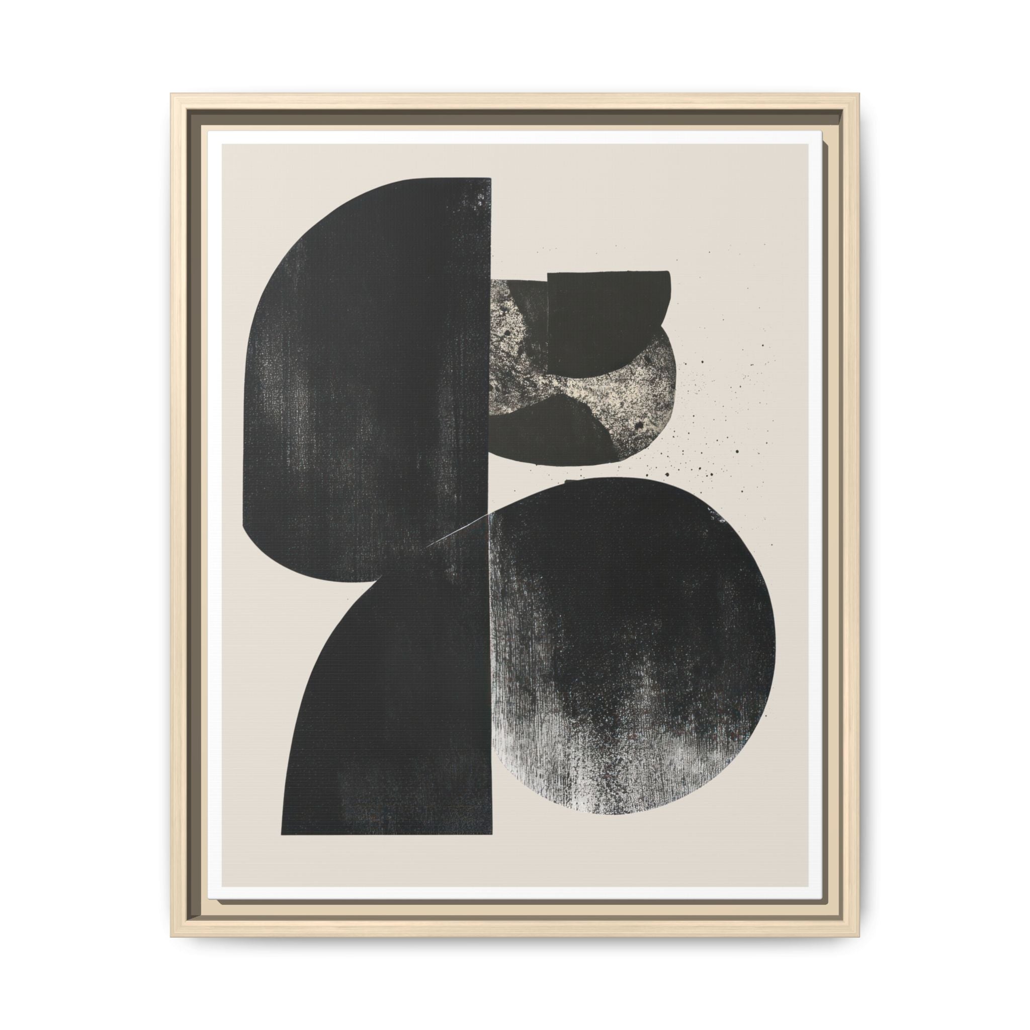 Obsidian Drift Composition - Framed
