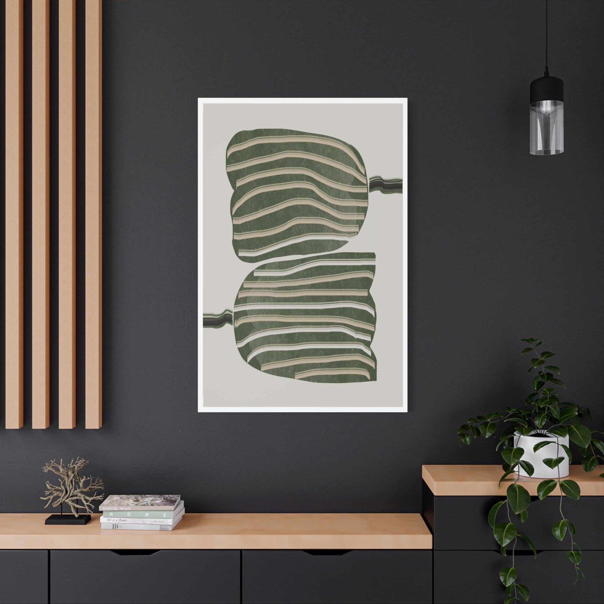 Verdant Echo Layers - Canvas