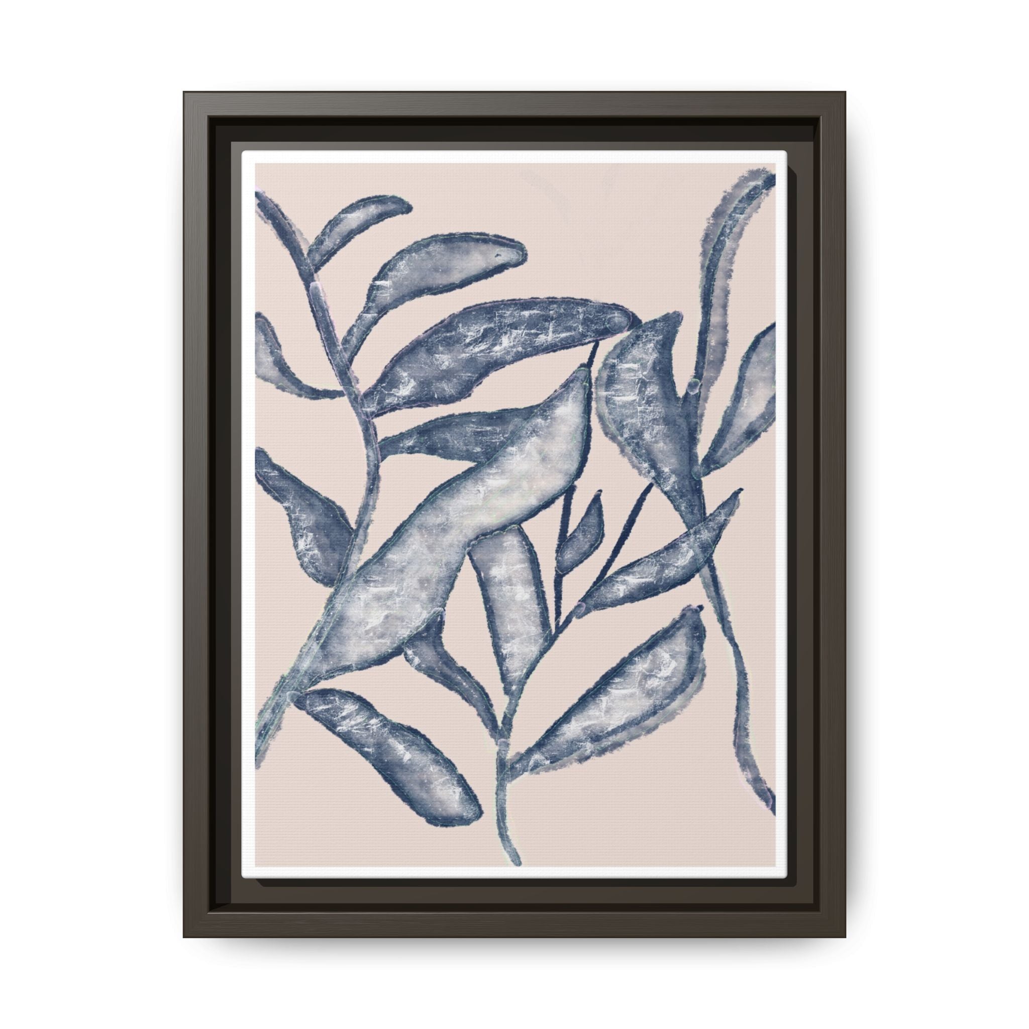 Moonlit Botanical Veil - Framed