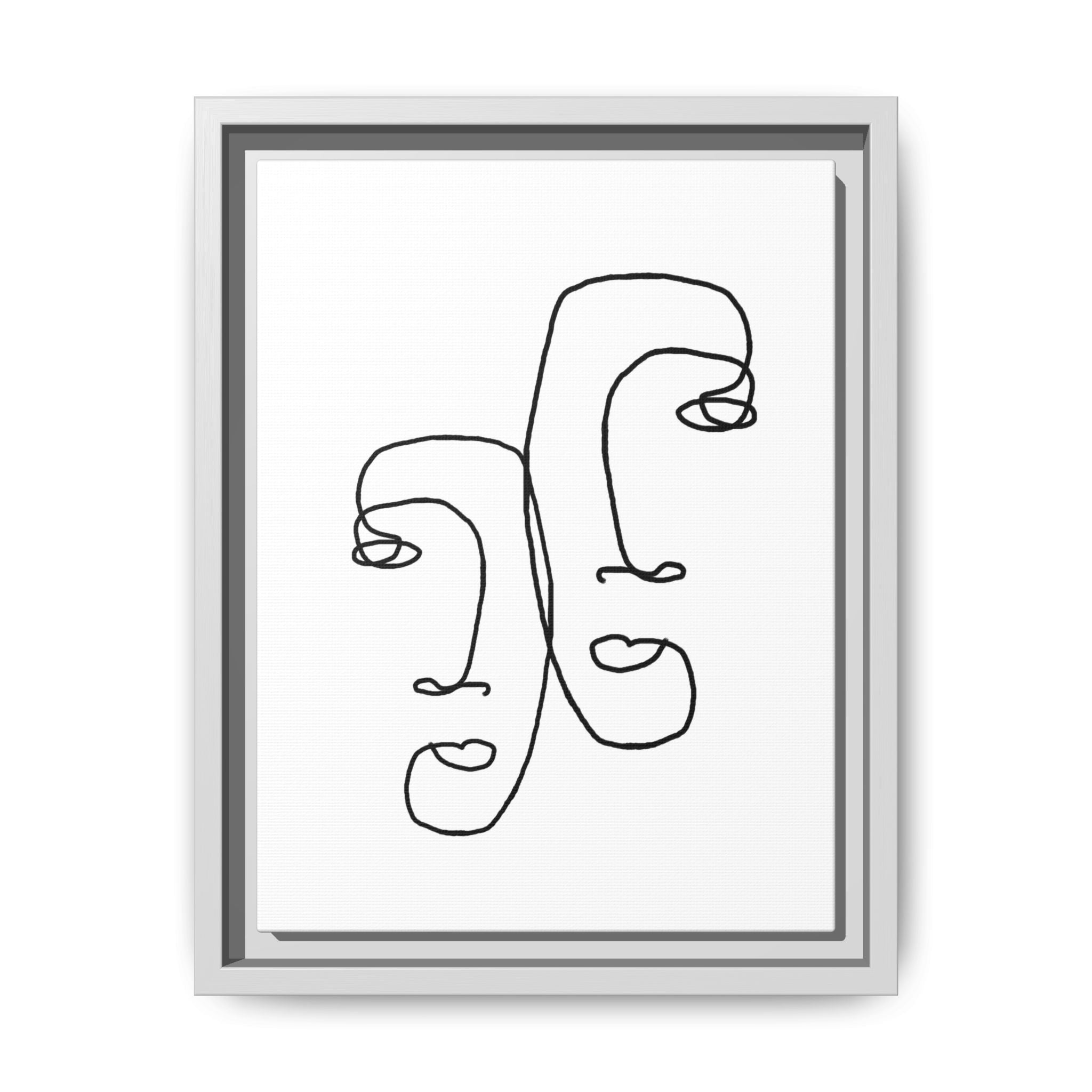 Silent Dual Reflections - Framed