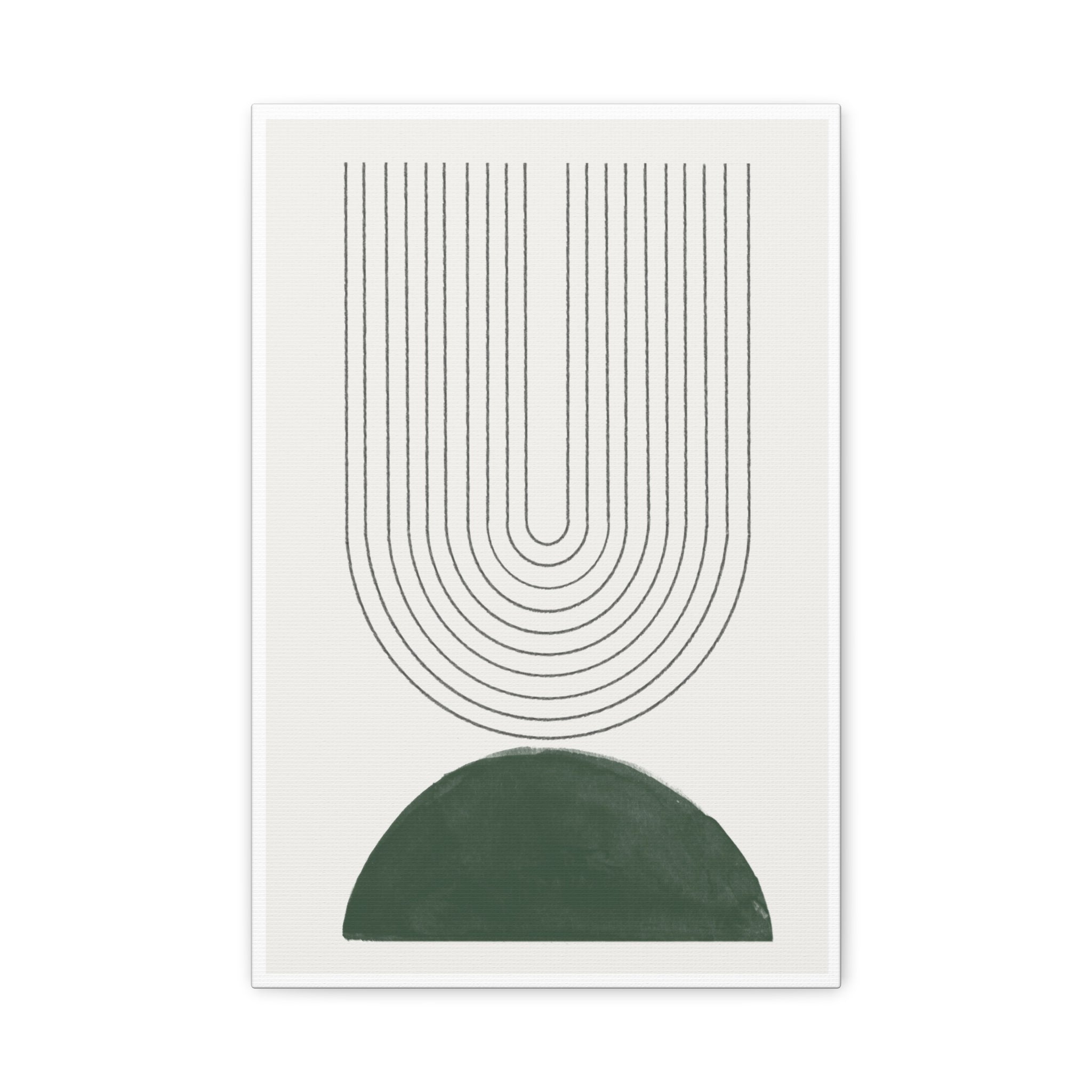 Emerald Echo Pathways - Canvas