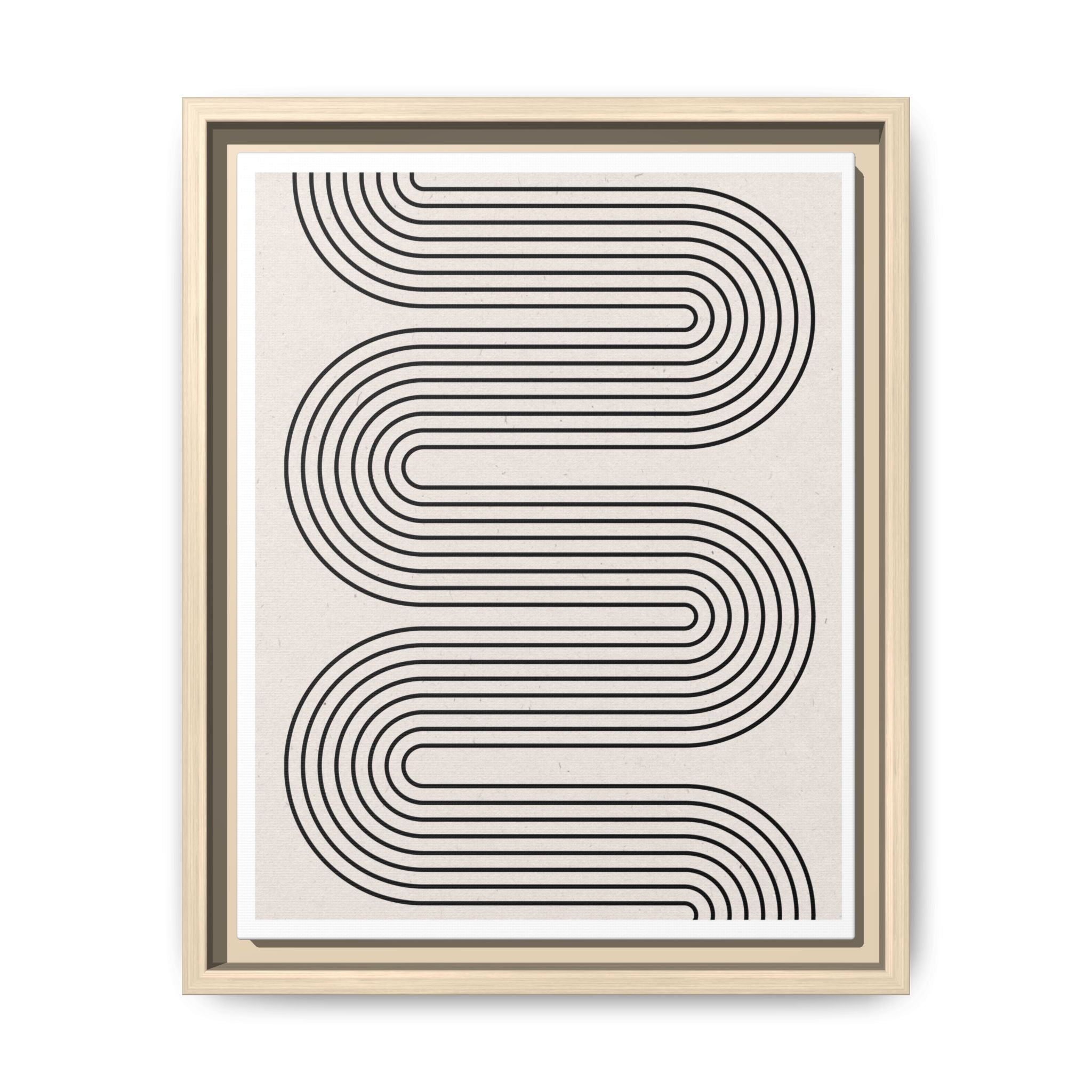 Monoline Rhythm Cascade - Framed
