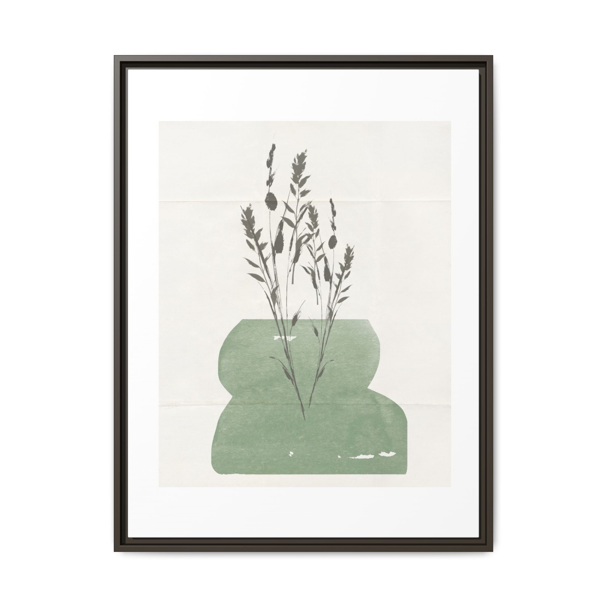 Sage Meadow Silhouette - Framed
