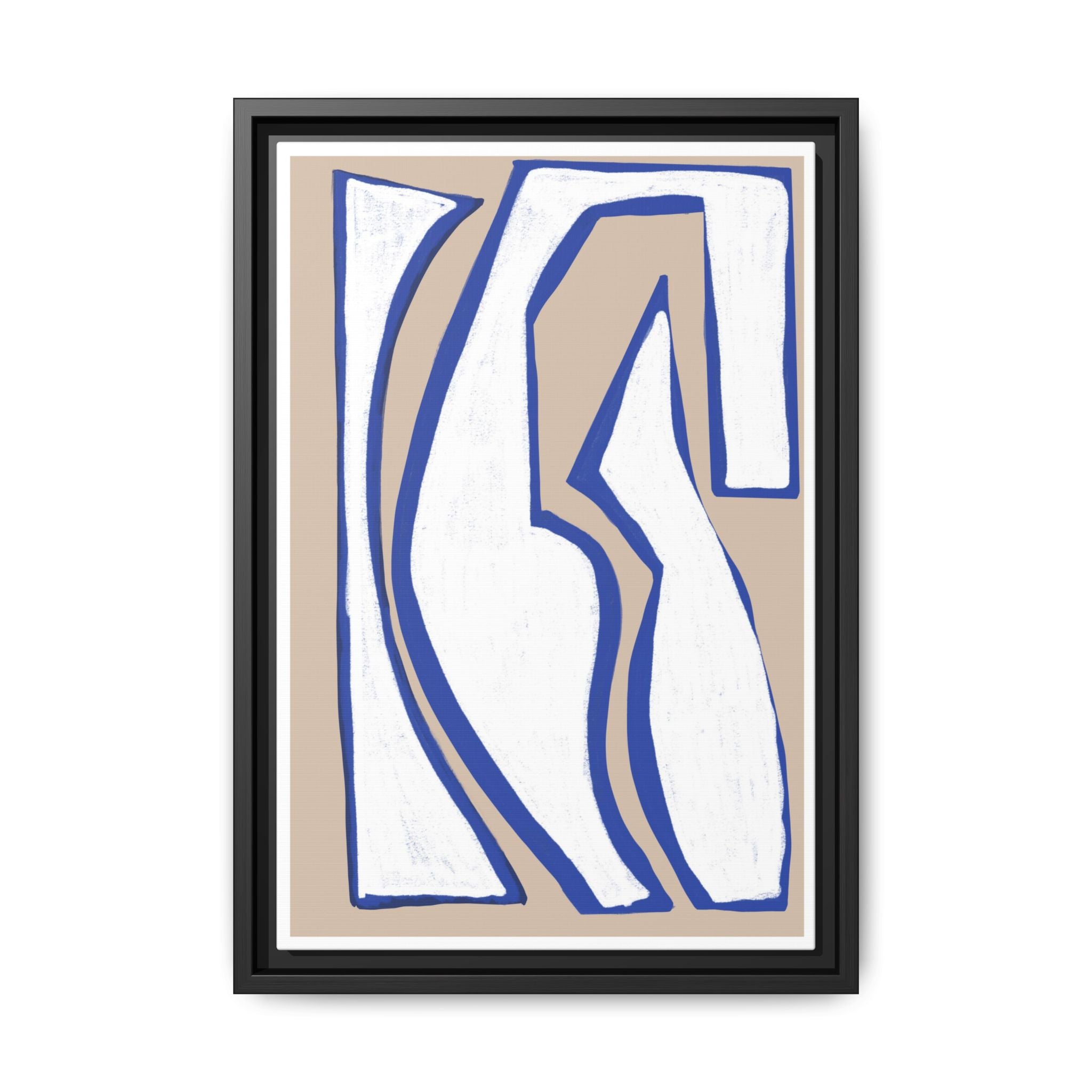 Cobalt Form Continuum - Framed