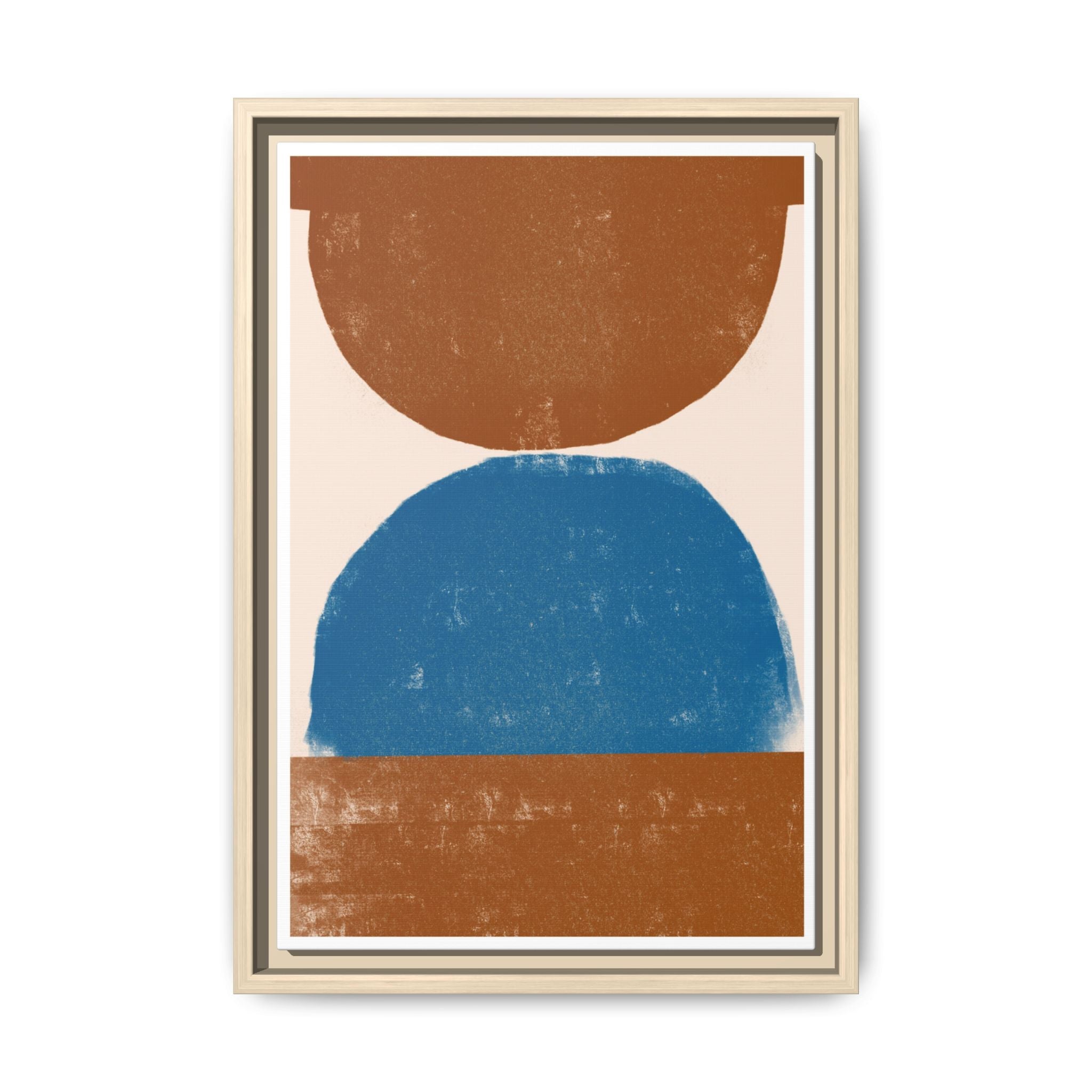 Cobalt Ember Equilibrium - Framed