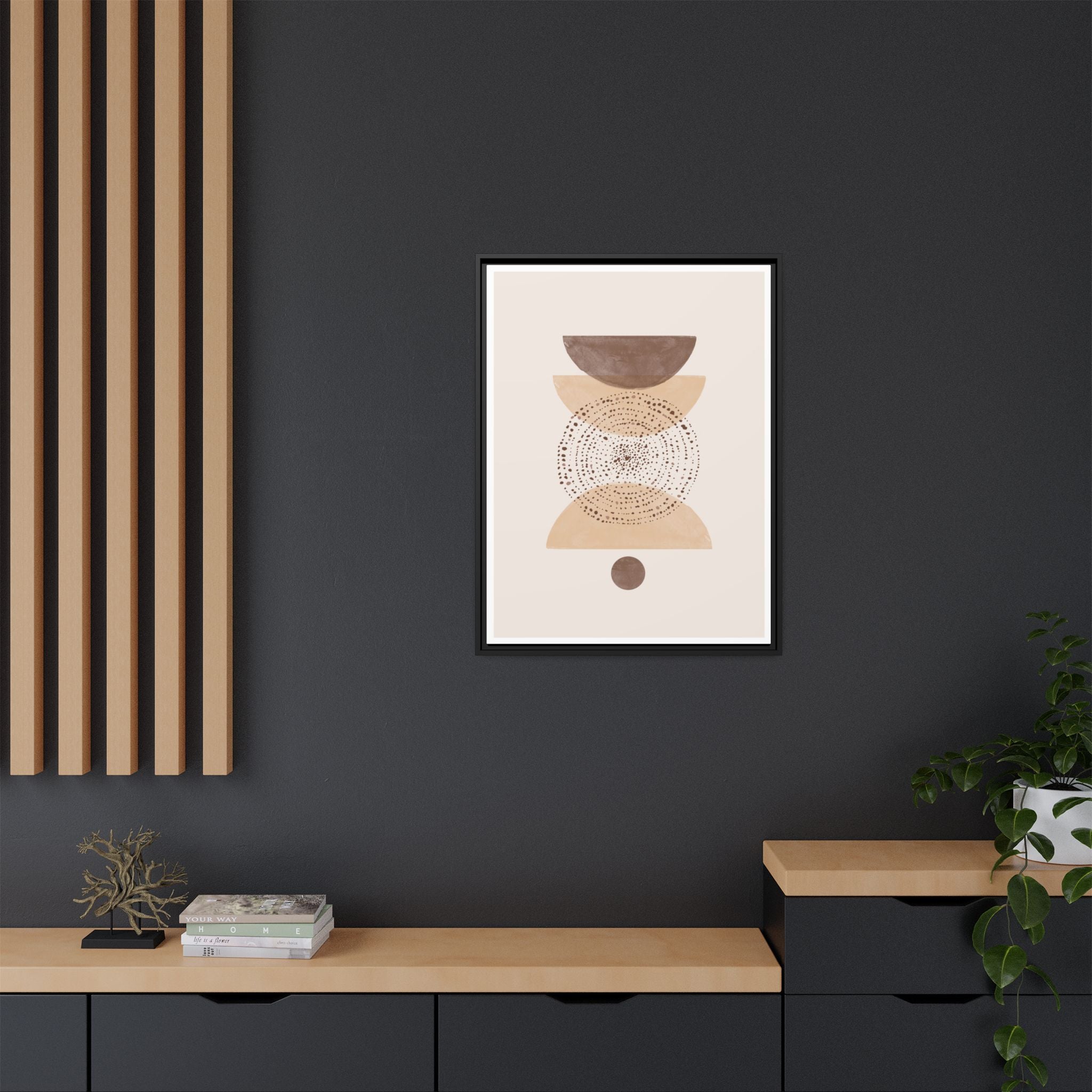 Terracotta Orbit Balance - Framed