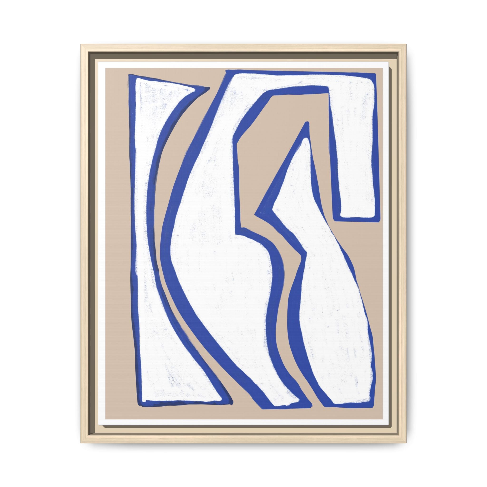 Cobalt Form Continuum - Framed