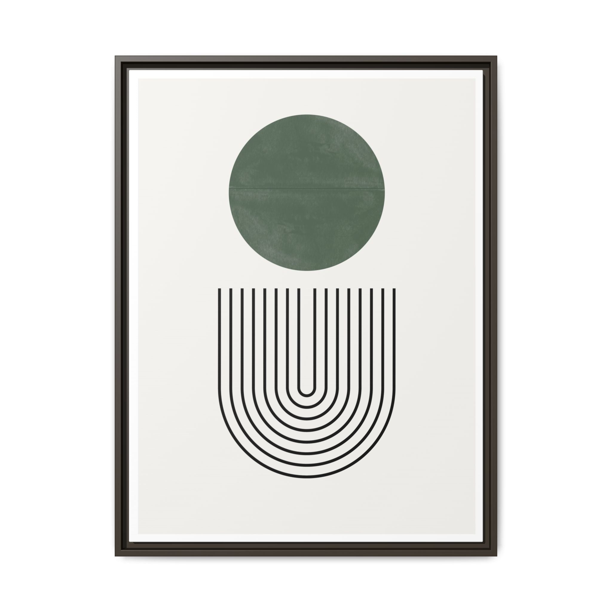 Emerald Orbit Pathways - Framed
