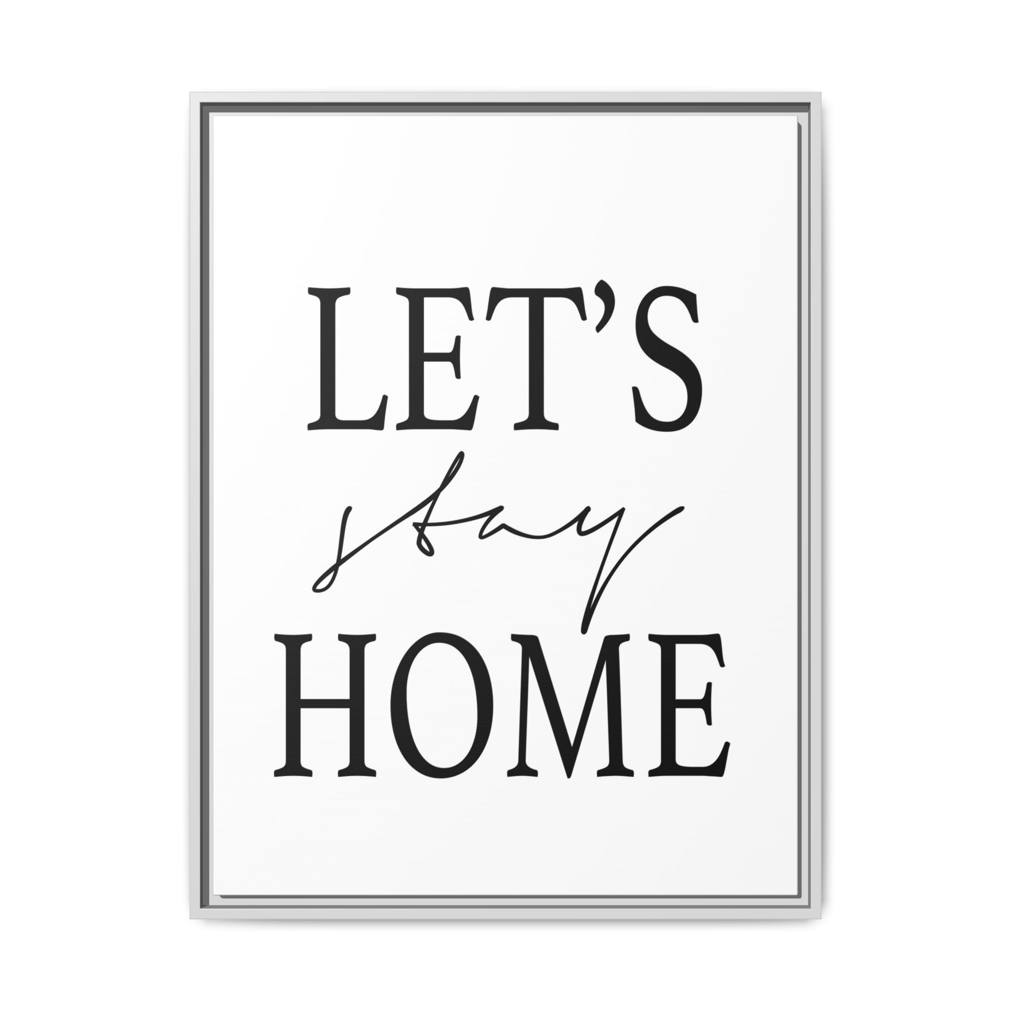 Gentle Haven Typography Glow - Framed