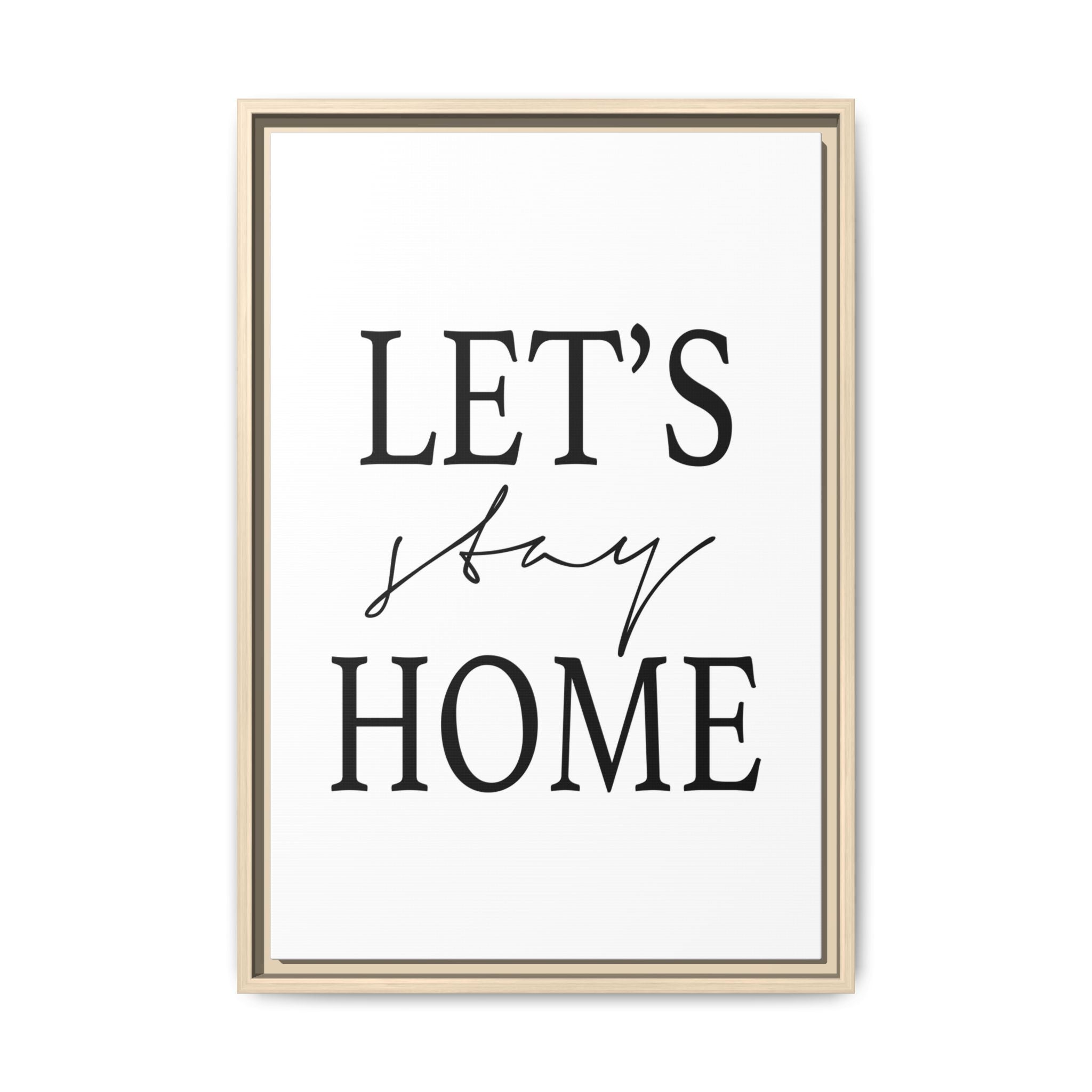 Gentle Haven Typography Glow - Framed
