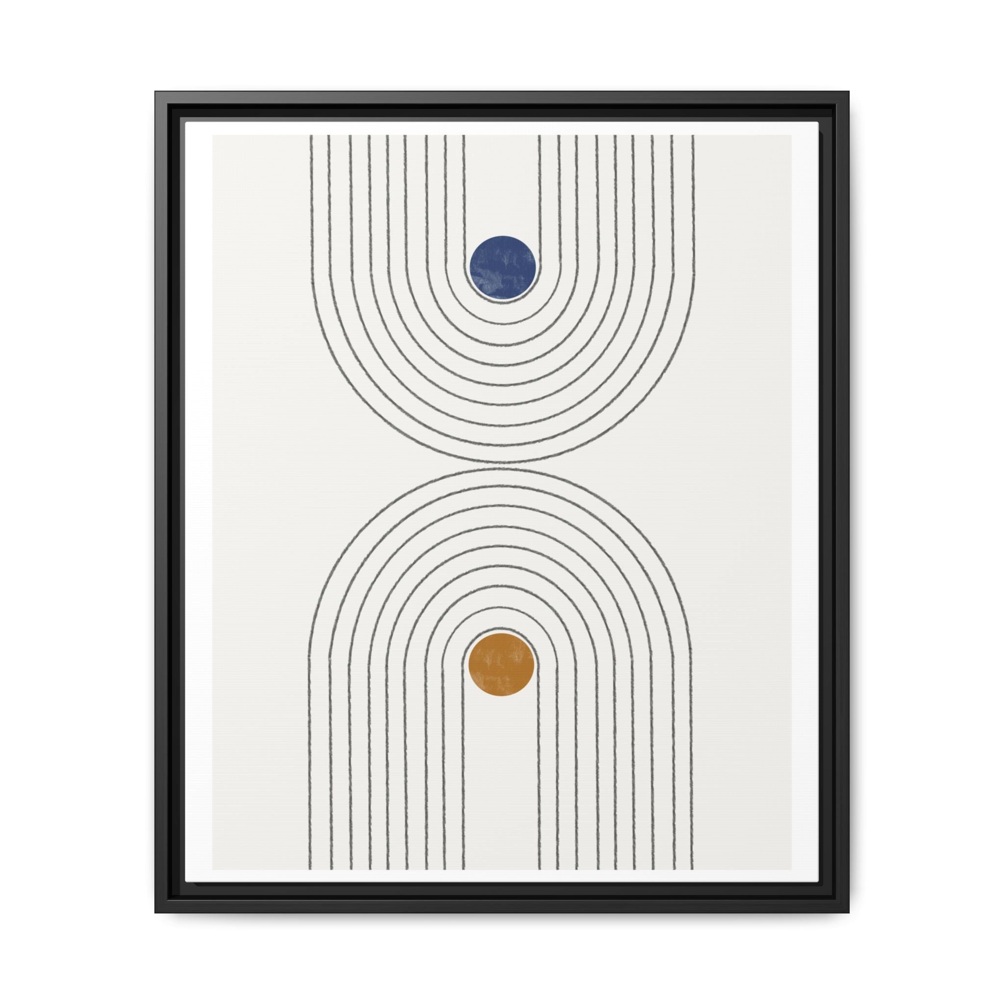 Dual Orbit Rhythm - Framed