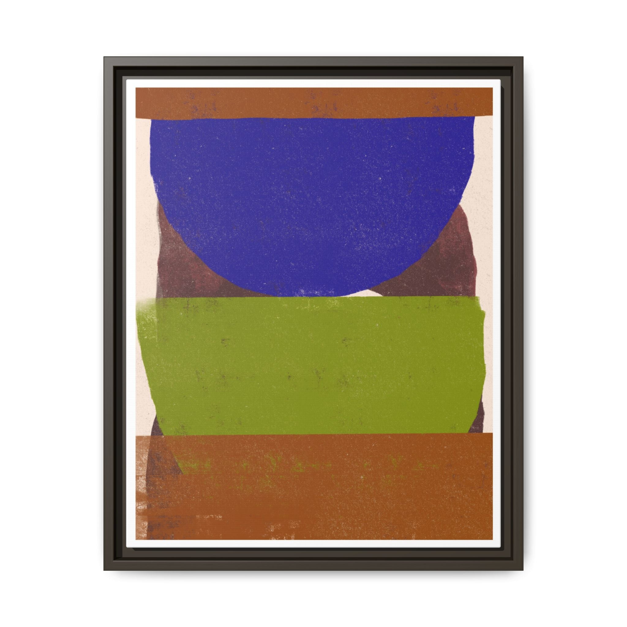 Cobalt Meadow Horizon - Framed