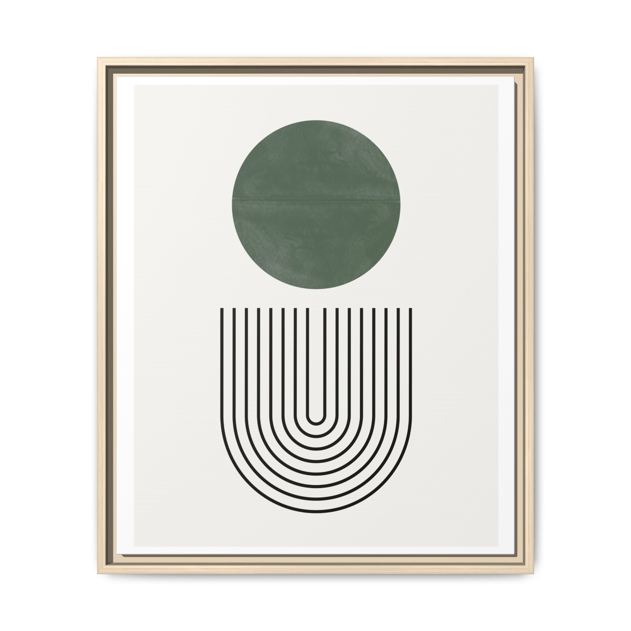 Emerald Orbit Pathways - Framed