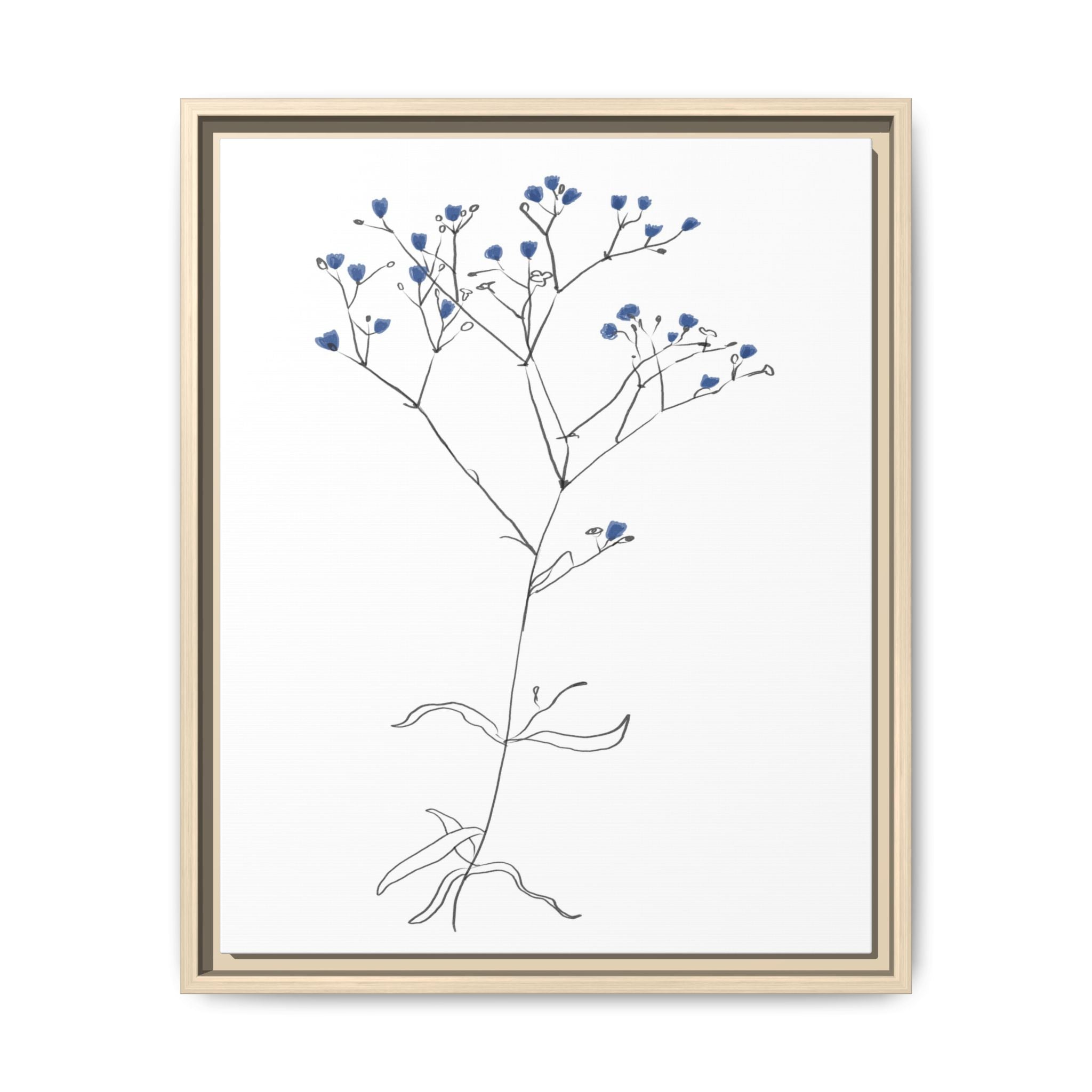 Blue Meadow Whisper - Framed