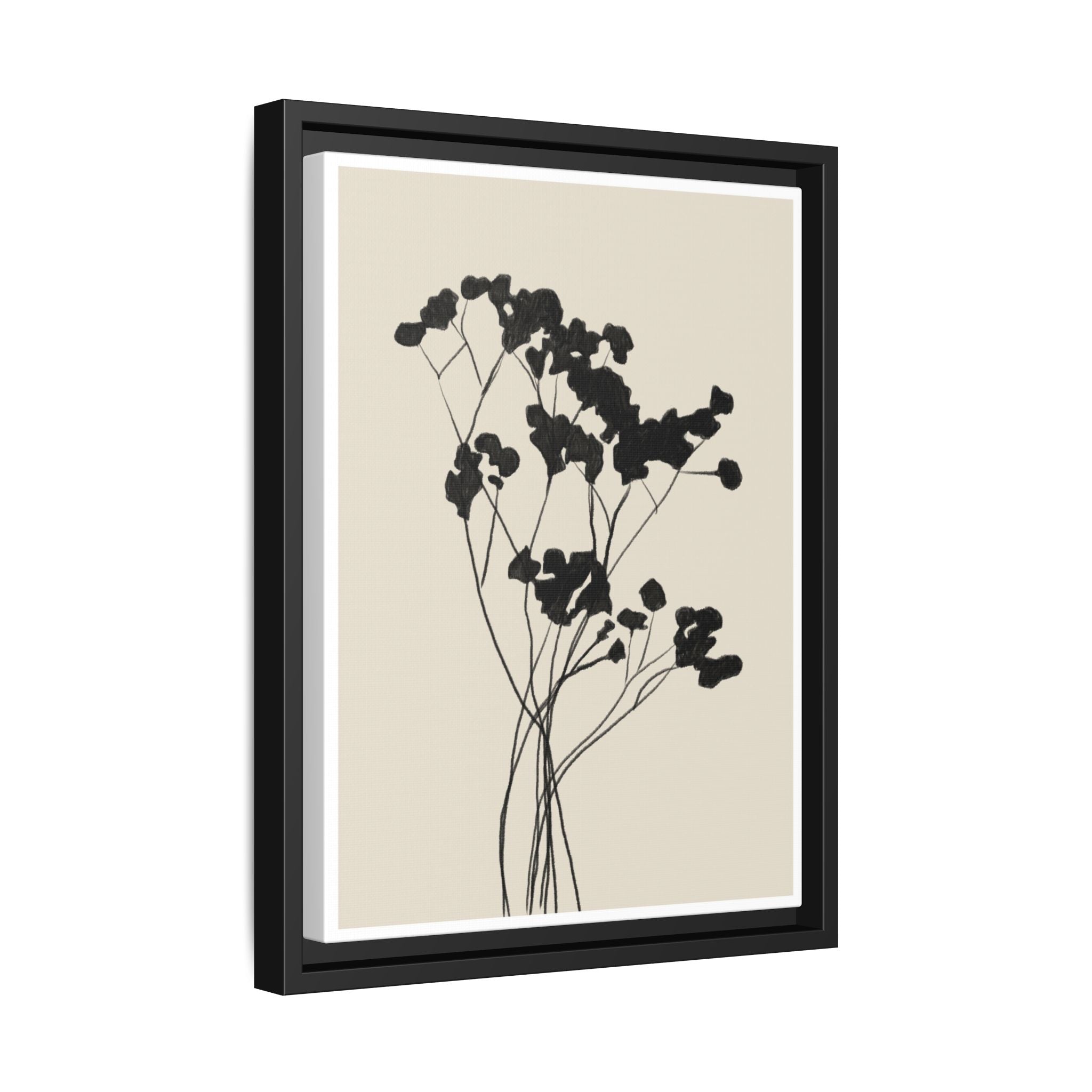 Velvet Bloom Silhouettes - Framed