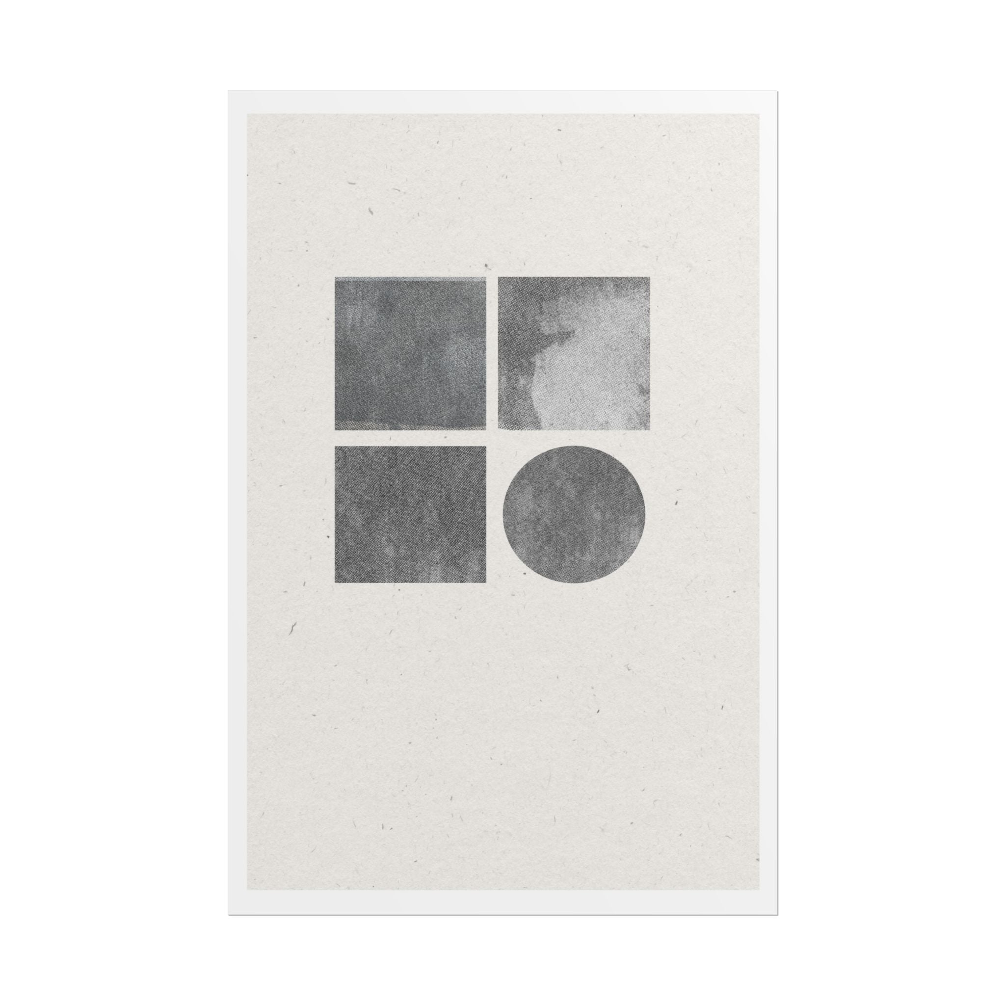 Muted Geometry Quartet - Poster